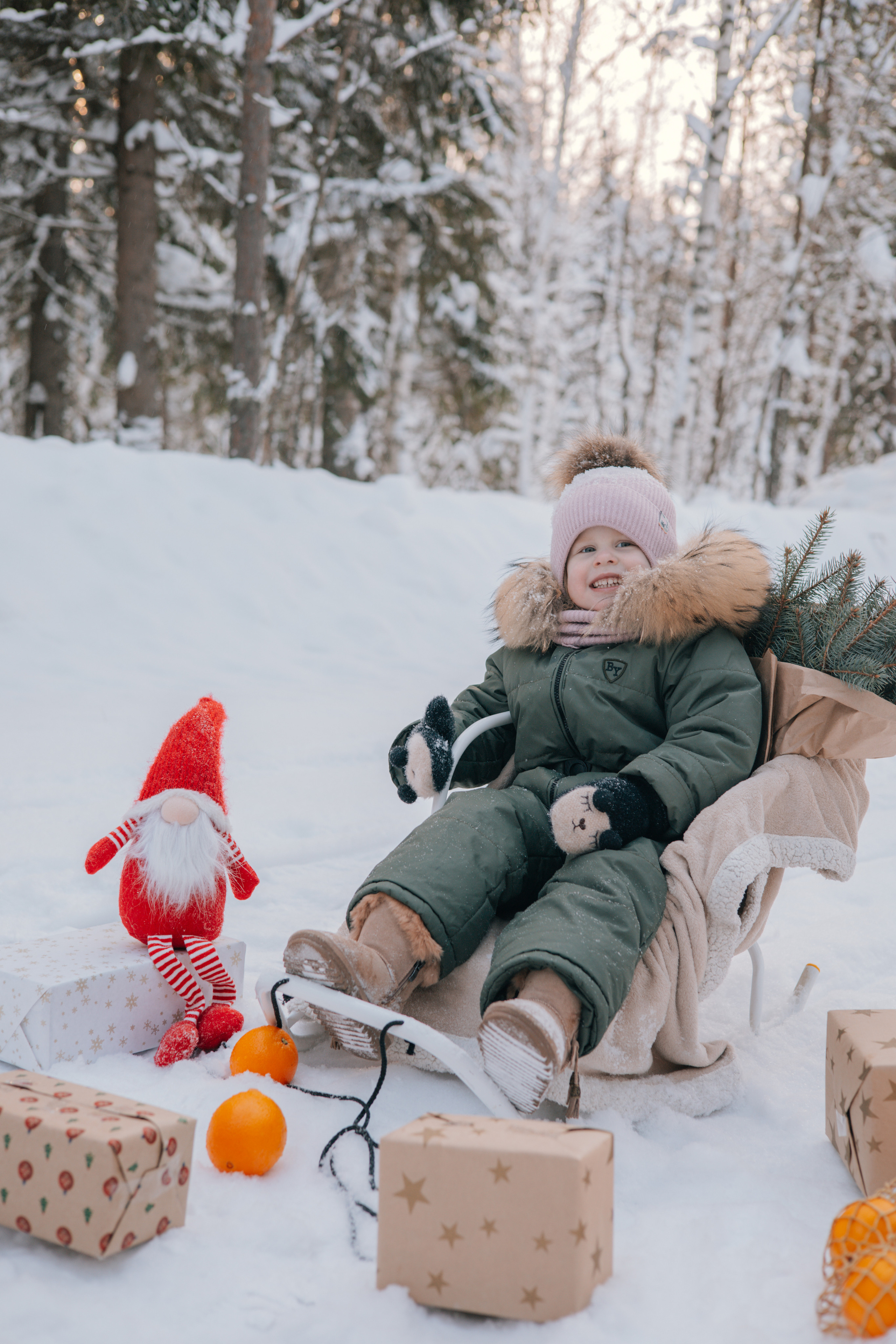 Зимняя детская фотосессия Златы. Семейные и индивидуальные съемки в Йошкар-Оле