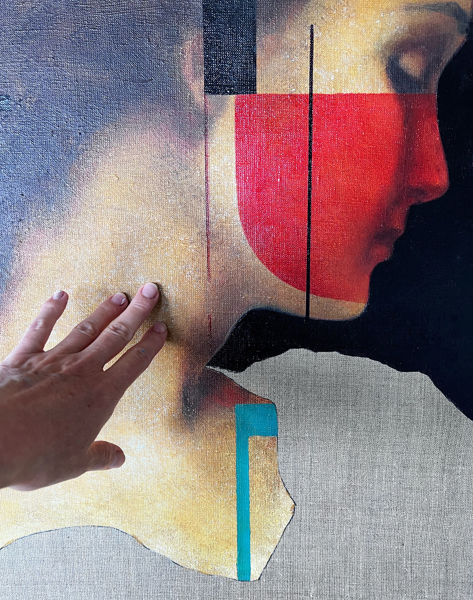 Незнакомка. Художник-абстракционист Ольга Рикун. Москва