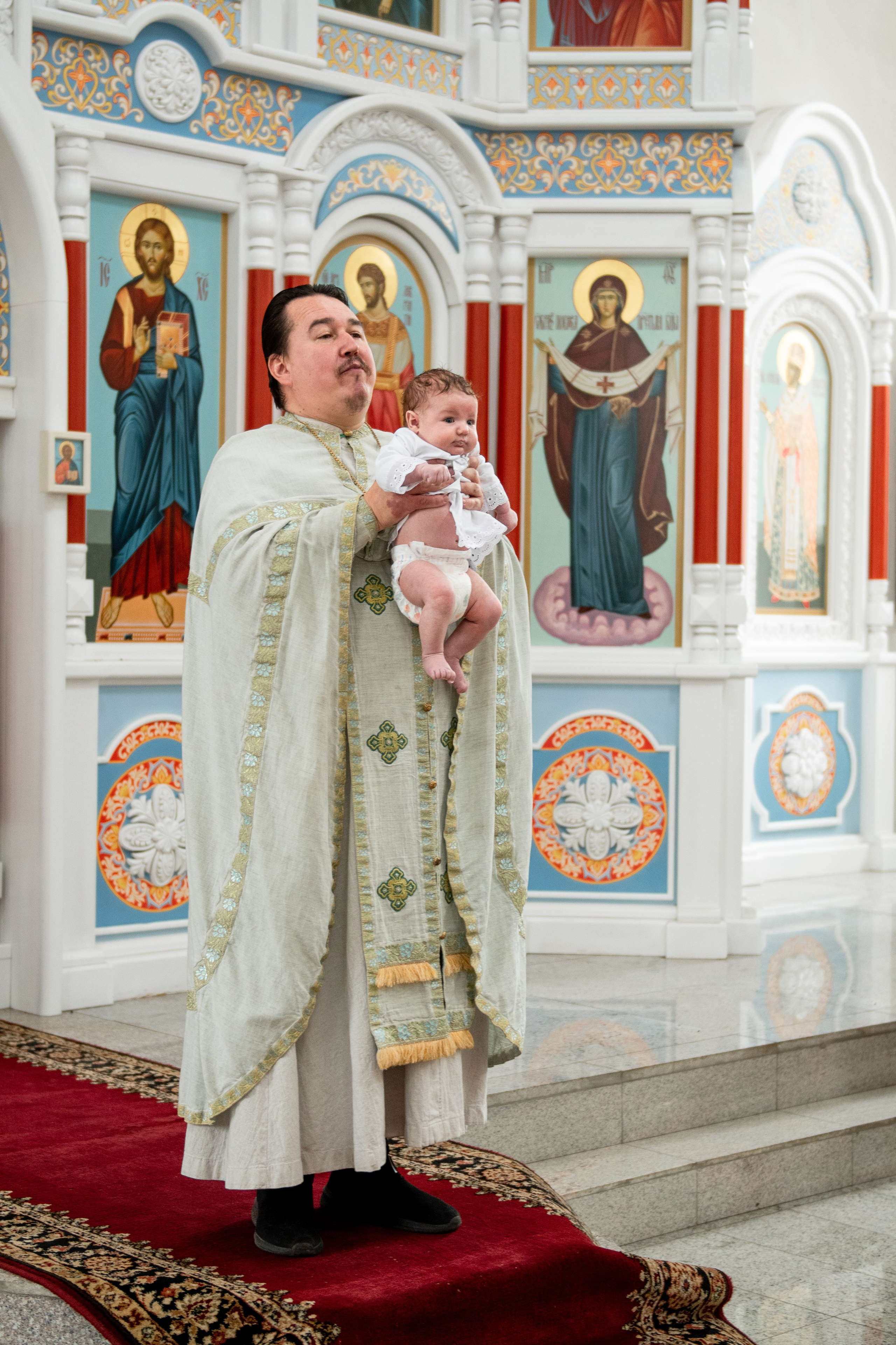 Таинство крещения. Семейный фотограф в Озёрах и Коломне