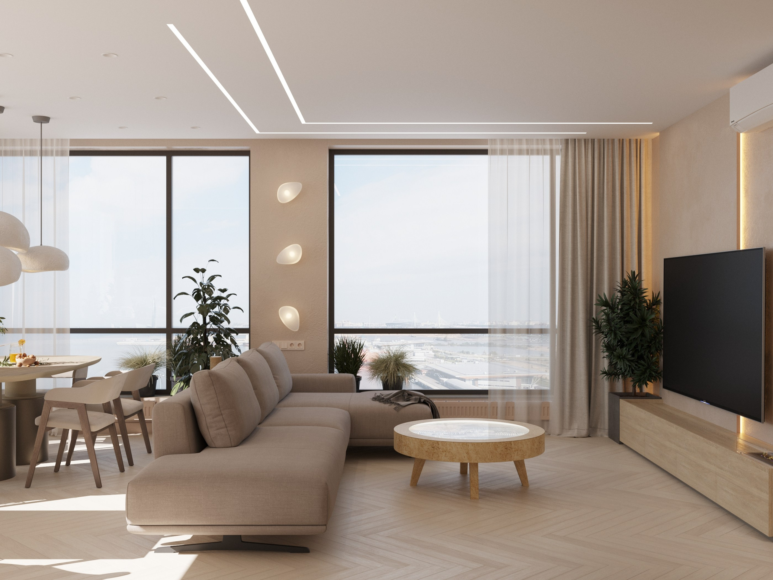 «Баланс» 106кв.м, фото. Дизайнер интерьеров Olala interior design