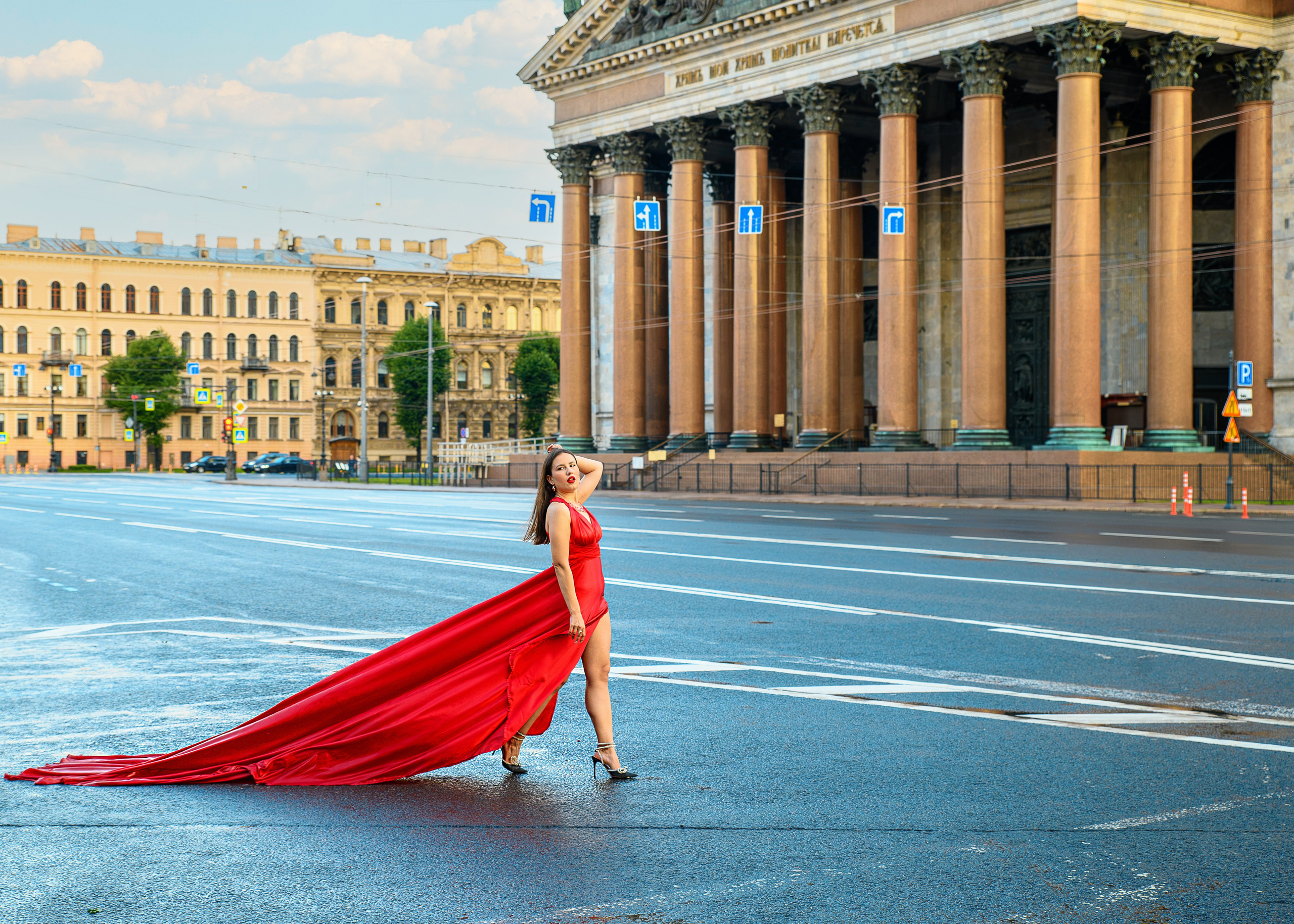 Рассвет у Исаакия | Фотосессия девушек | Портфолио
