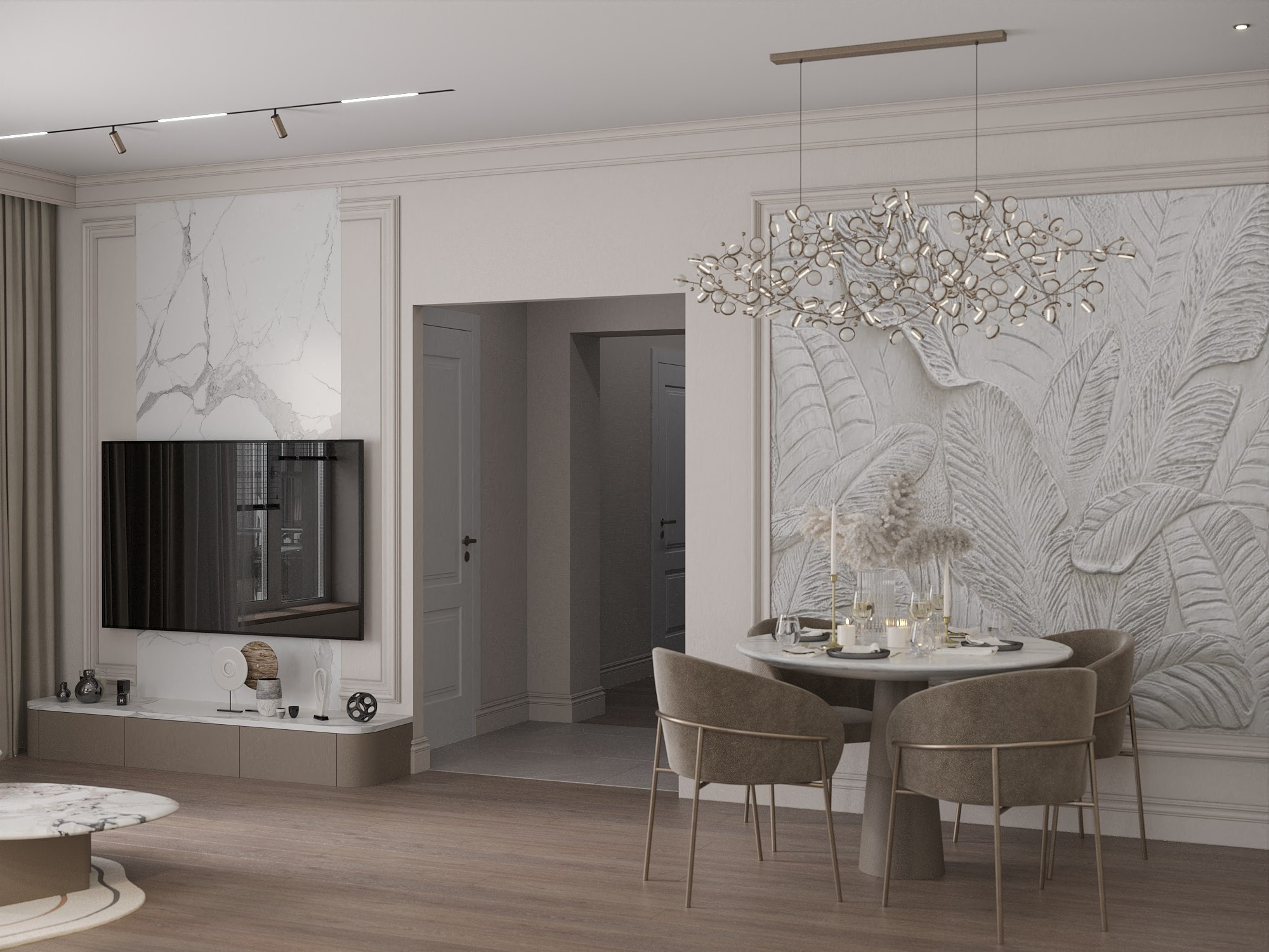 ЖК Хюгге 105 м². БК студия дизайна интерьера