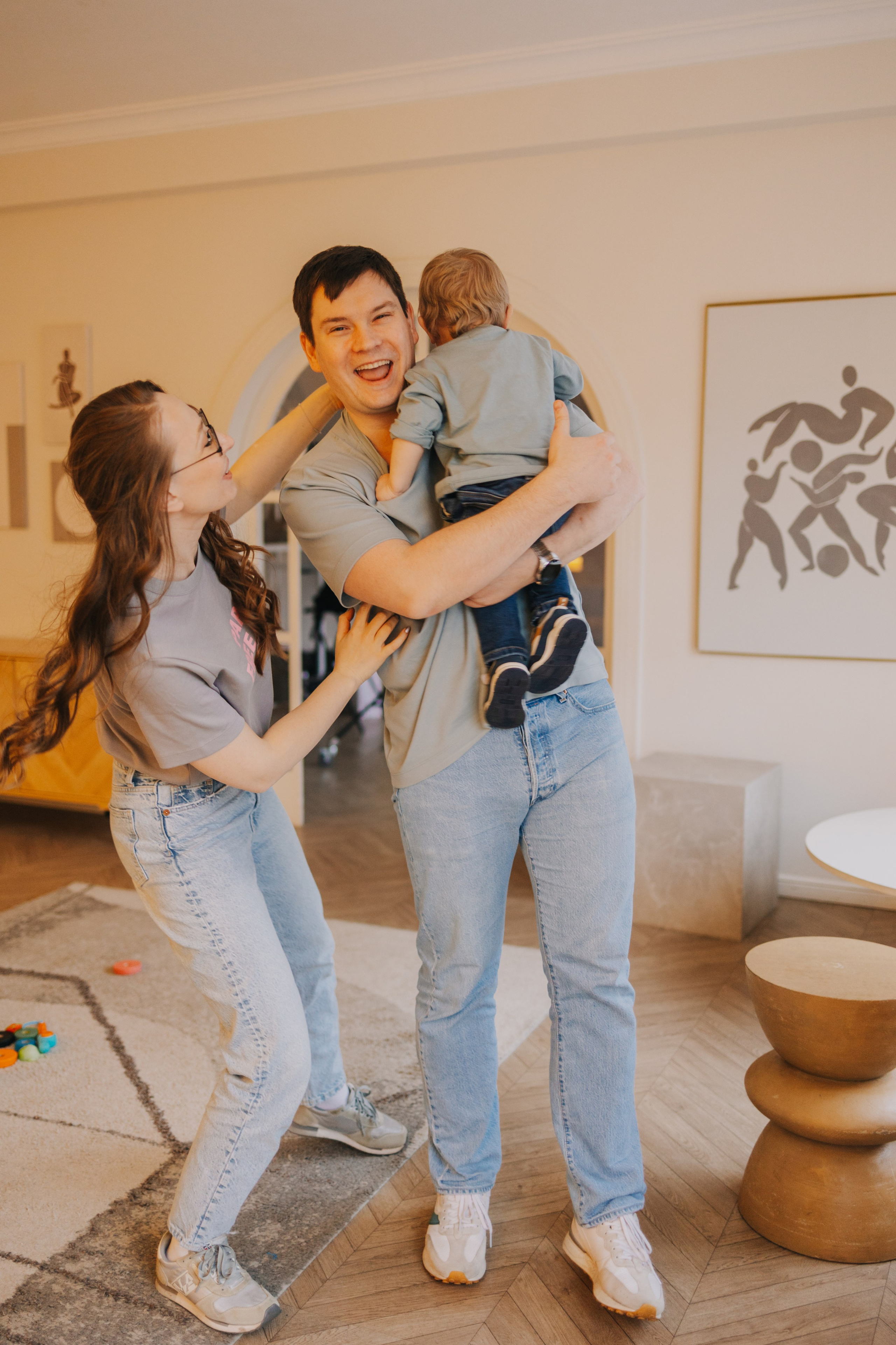 Большая семья. Домашняя фотосессия