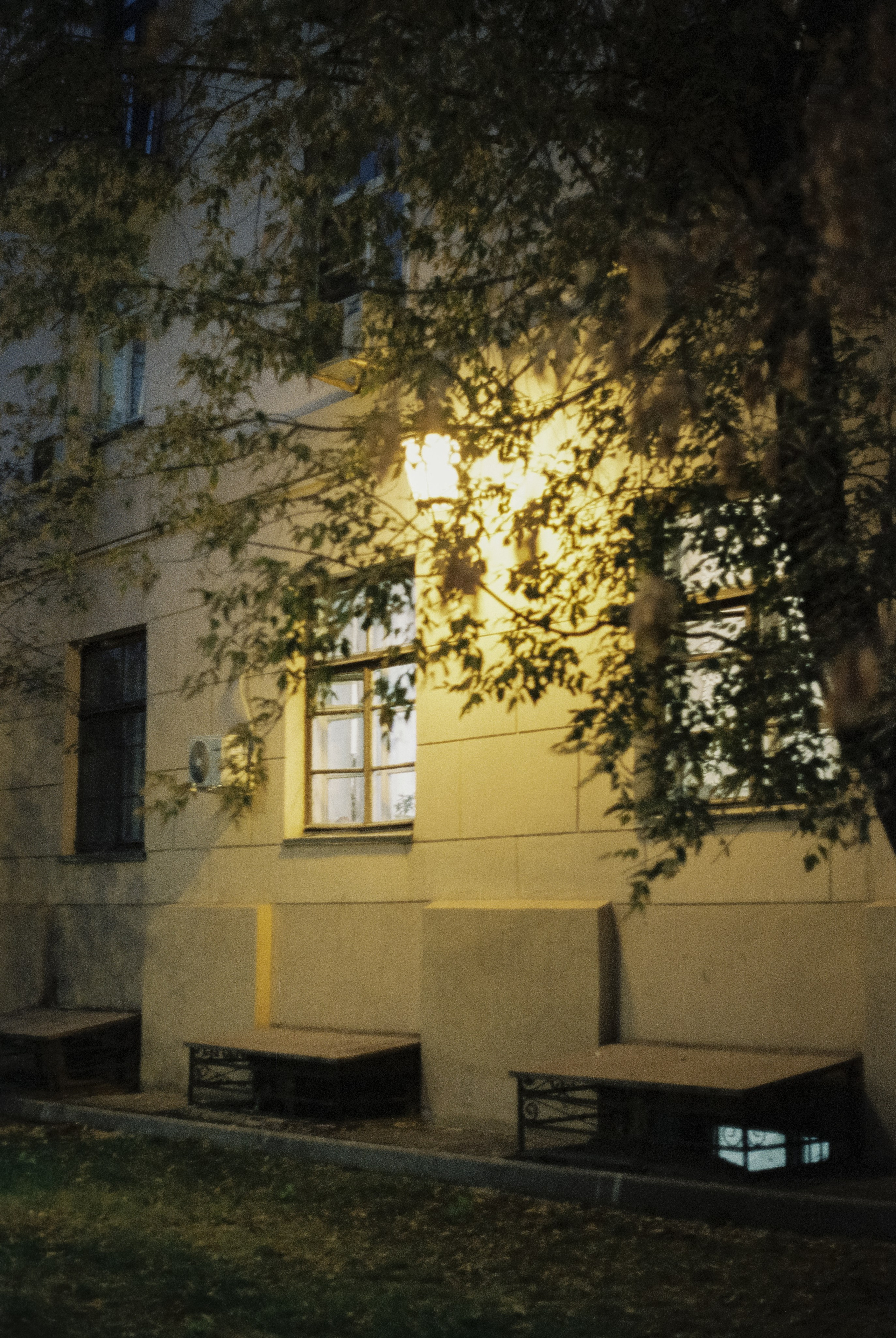 Москва вечером на пленку