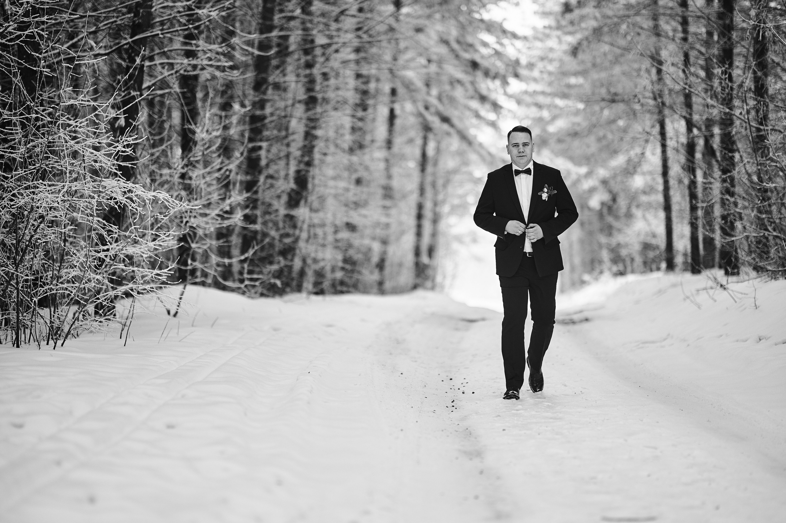 Зимняя свадебная фотосессия для Кристины и Павла