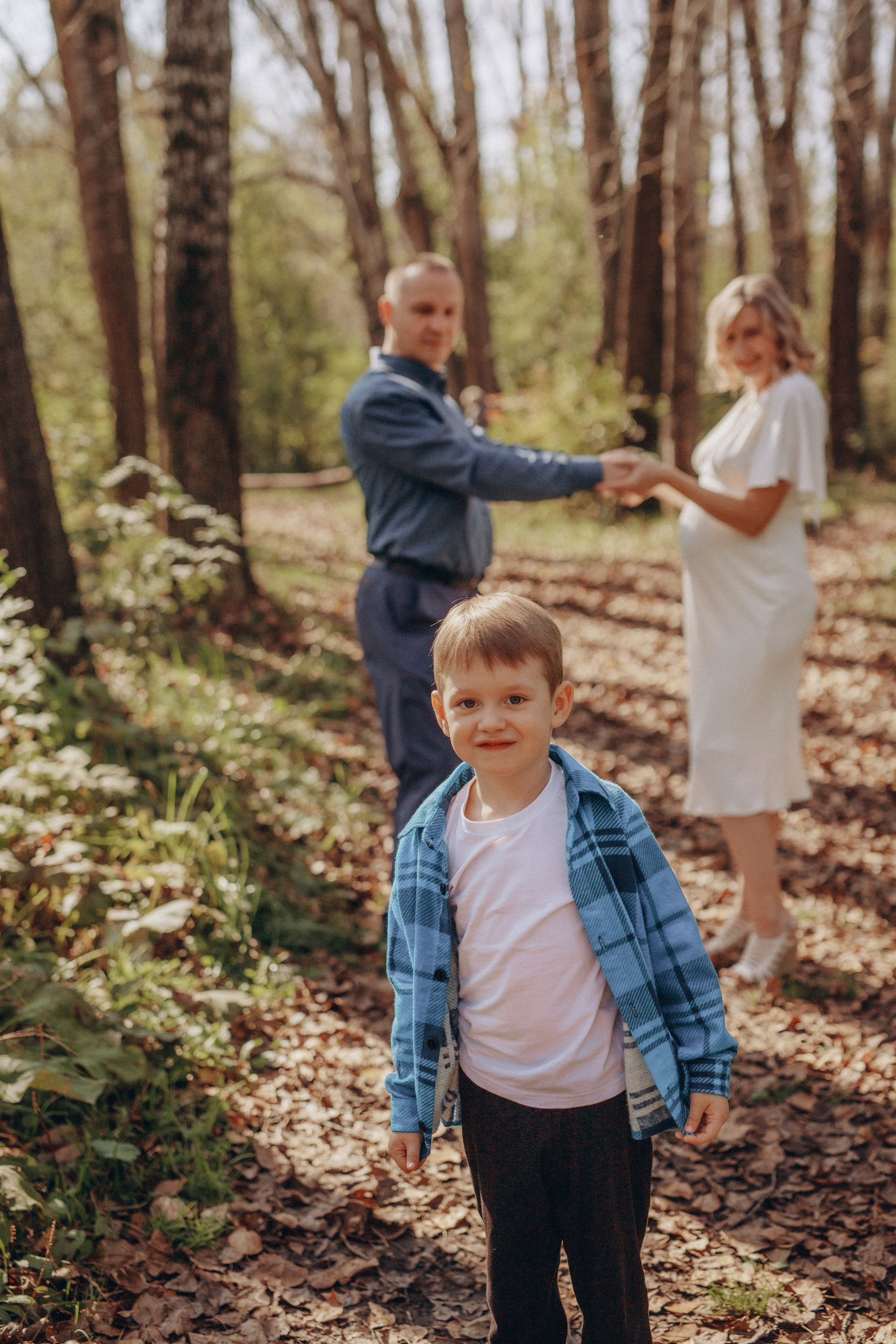 Елена и семья. Фотограф Анастасия Петрова