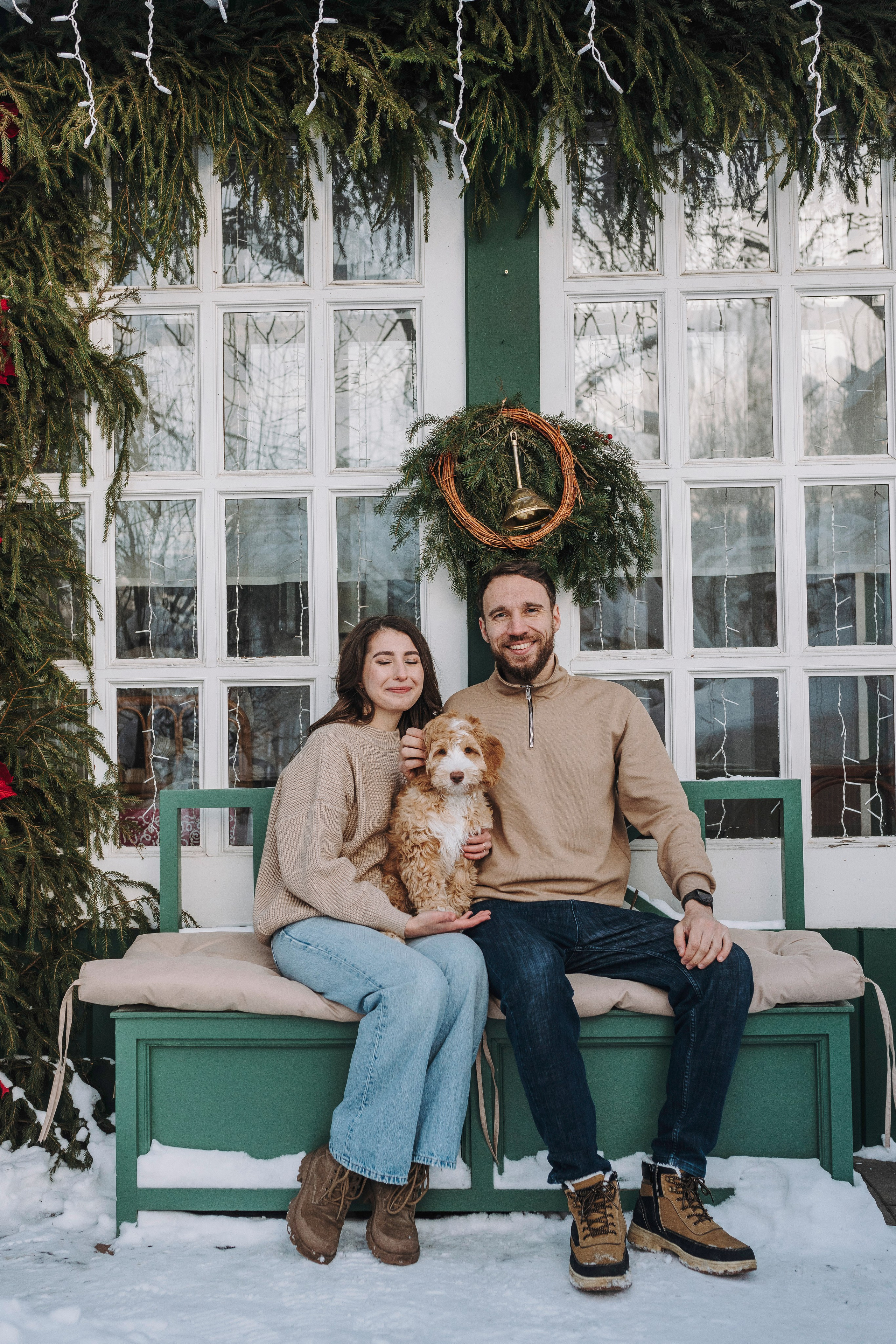 Мёрфи, Таня и Антон. Фотограф анималист в Спб недорого Олеся Майорова