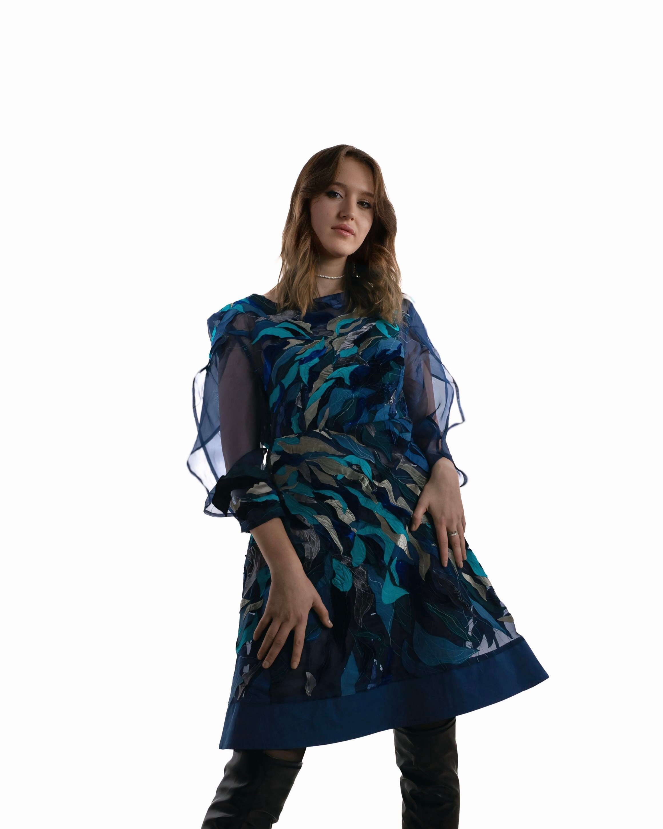 Съёмка дизайнерского платья. Женский фотограф Омск, Екатерина Петрова