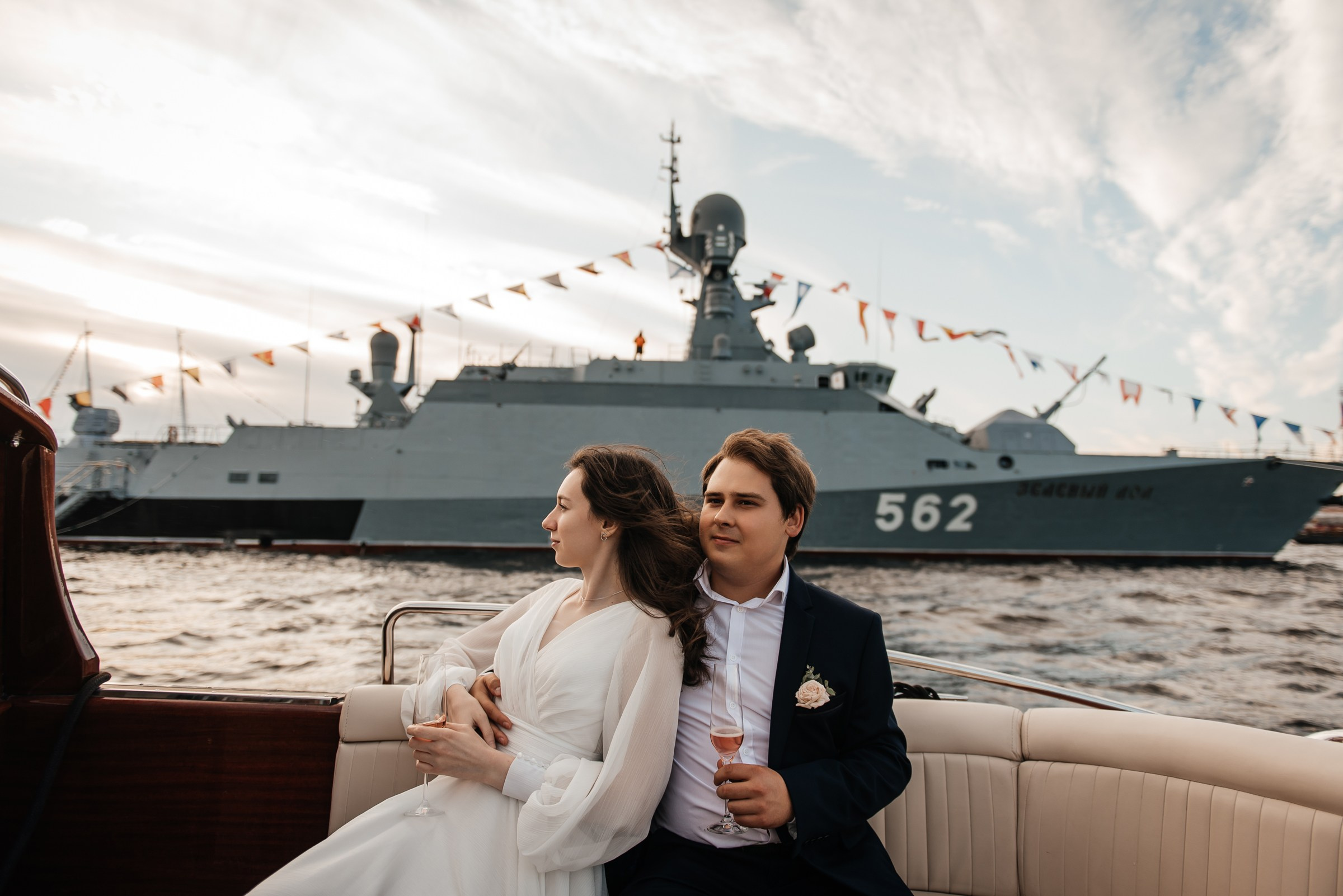 свадебная фотосессия на&nbsp;катере Venezia Nord