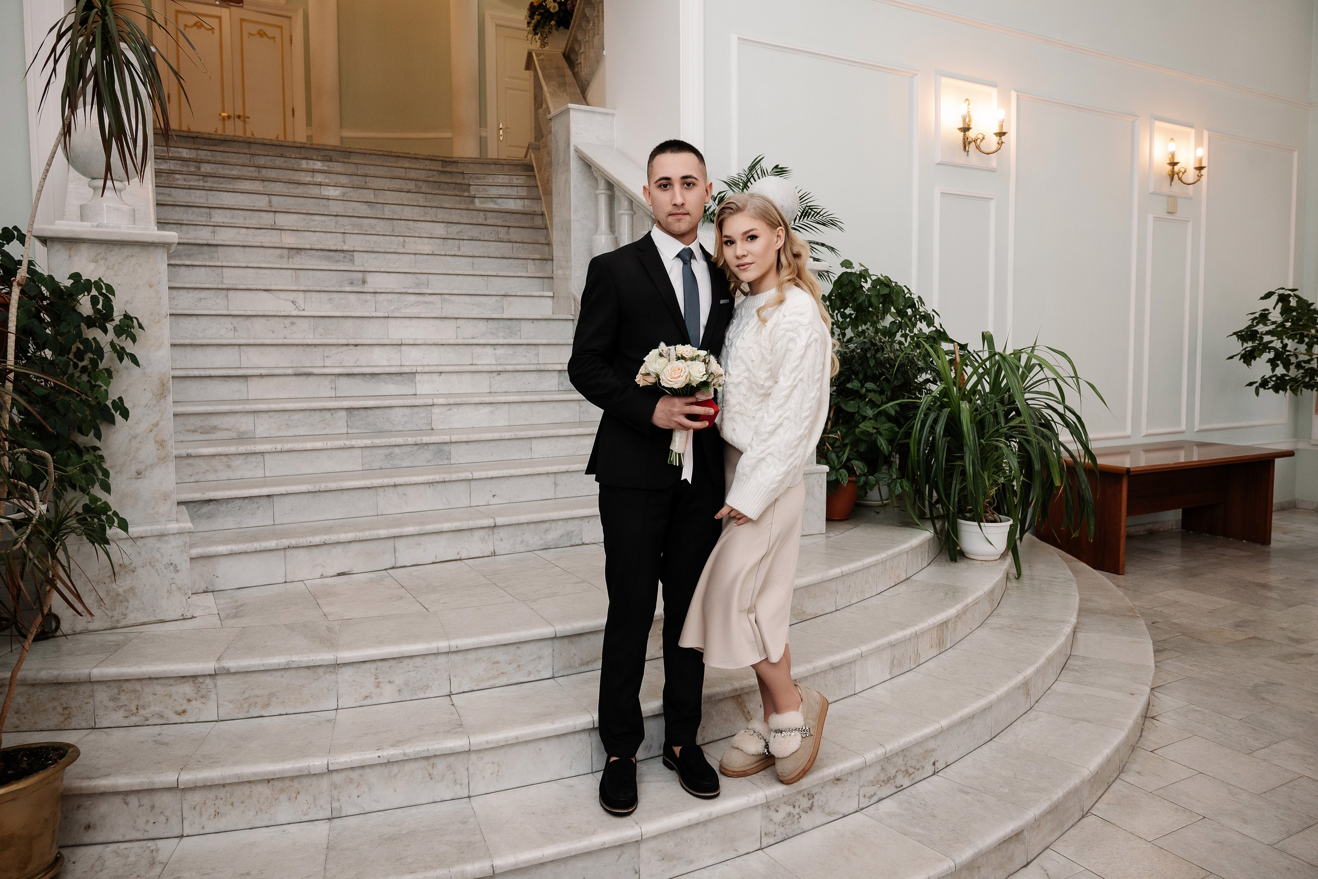 Александра и Алексей, роспись и прогулка зимой. Свадебный и портретный фотограф в Липецке Юлия Свит