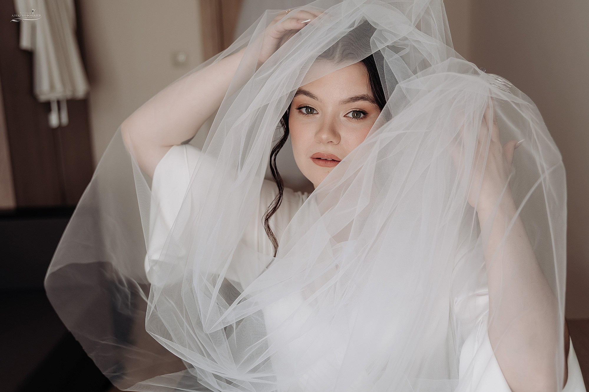 Крутой портрет невесты Фотограф на свадьбу невеста в фате