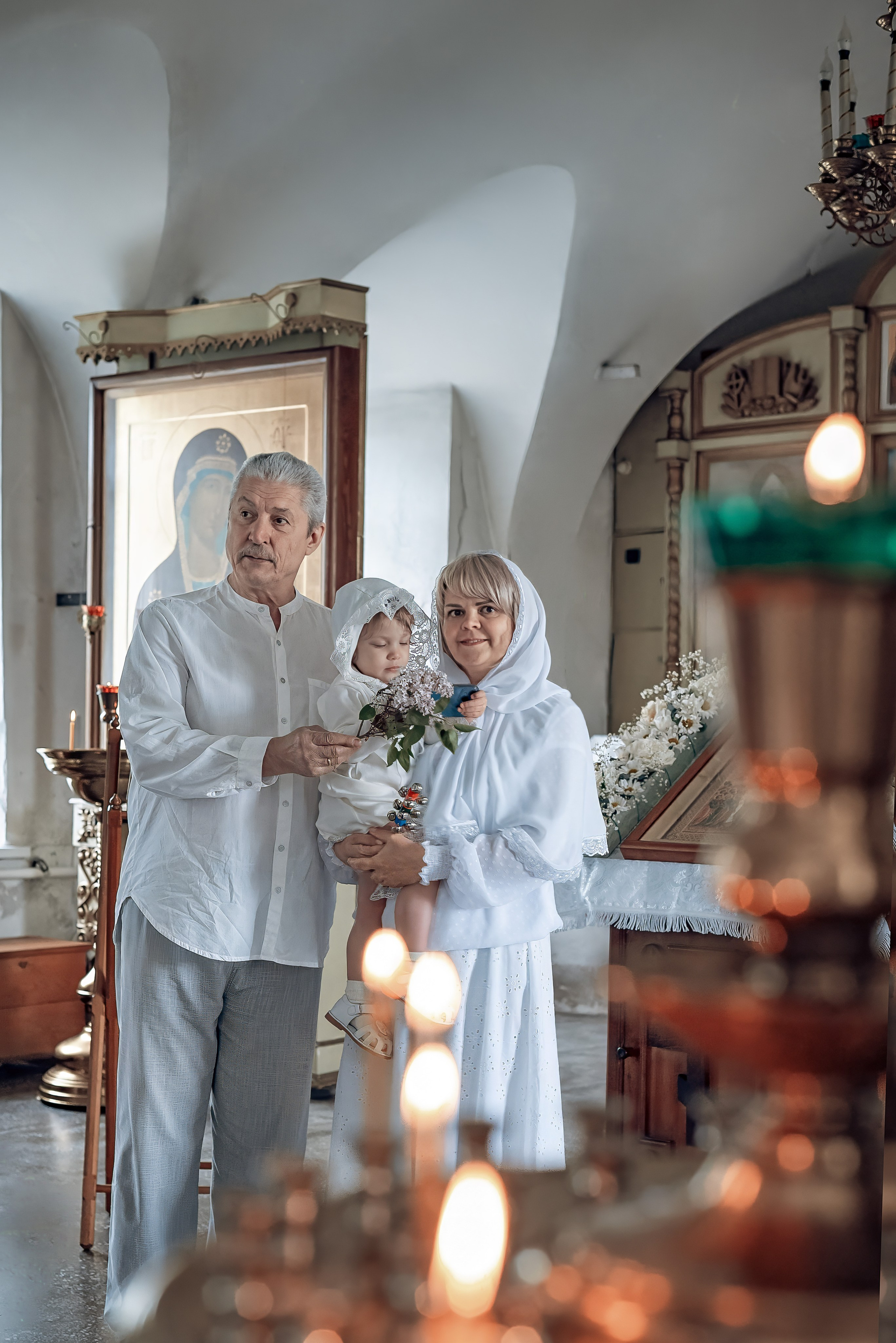 Крещение Машеньки в Свято-Троицком соборе Емельяново. Фотографы крещения/венчания  Красноярск Татьяна и Вячеслав Переваловы