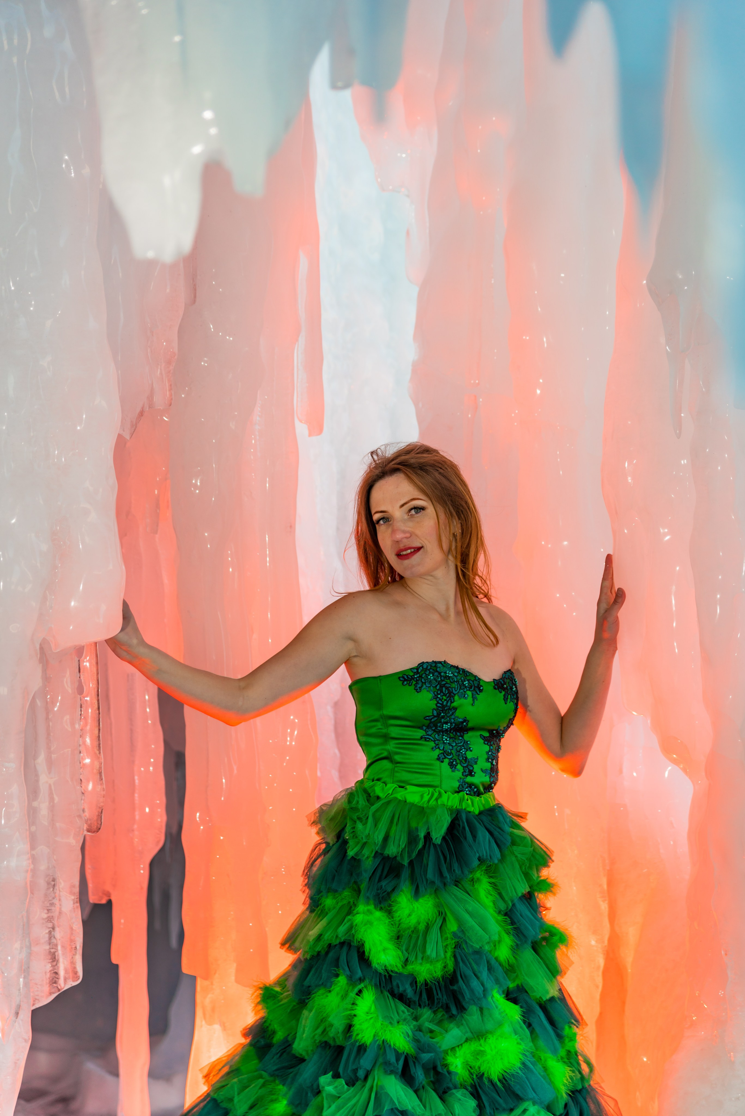 Зеленый корсет в аренду на фотосессию на Байкал