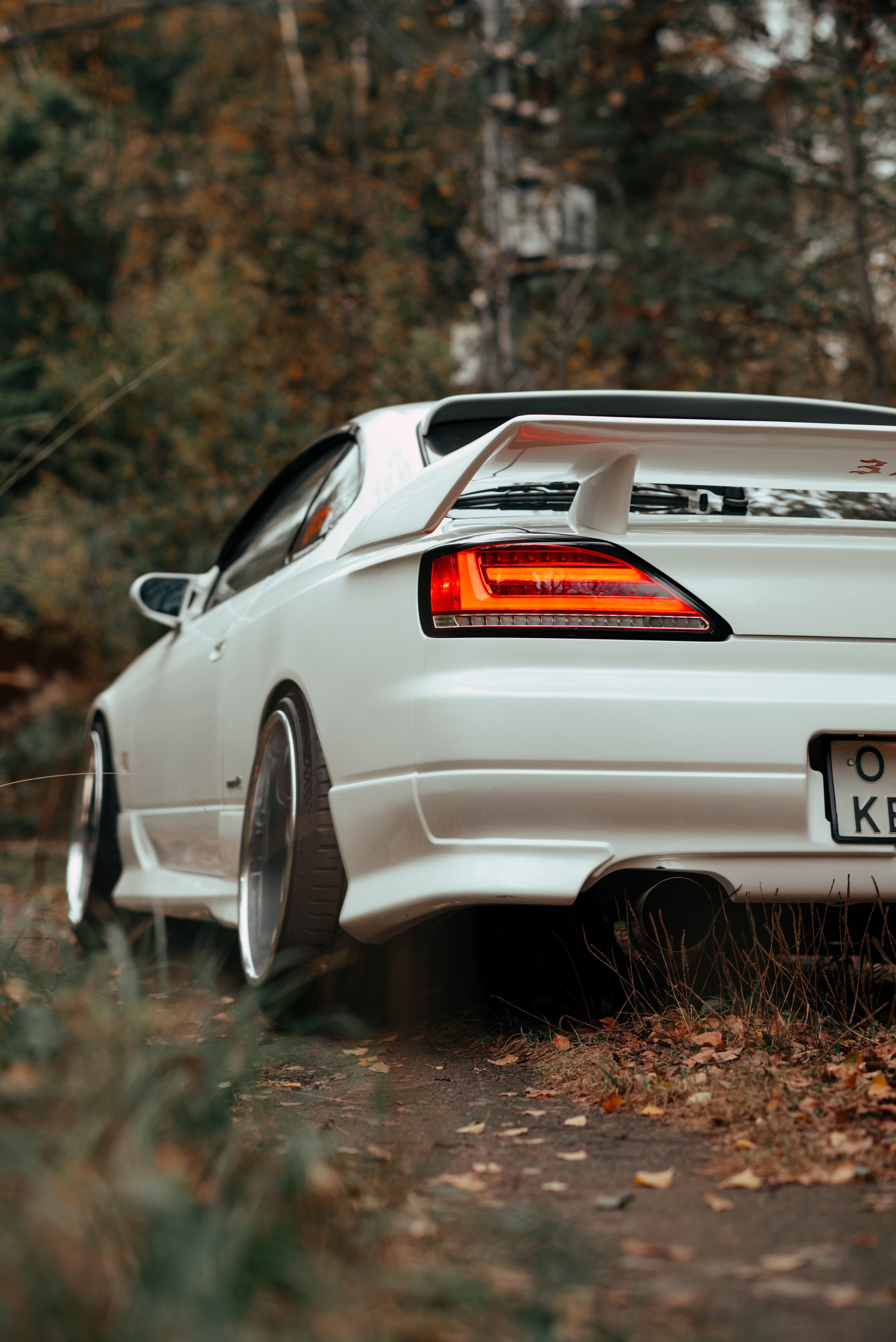 White Silvia new headlight. DeLorein