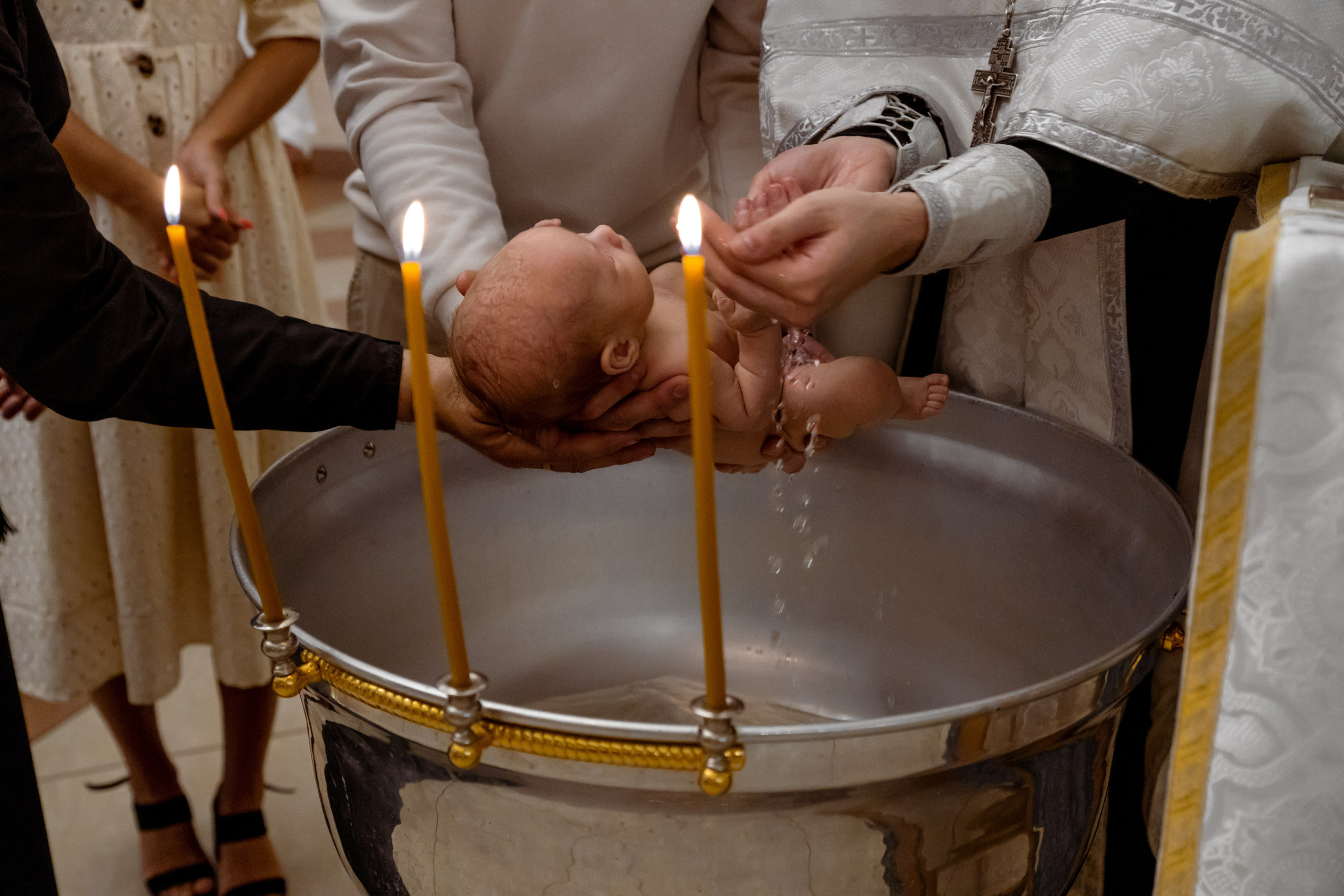 Крещение Мирона. Портретный и семейный фотограф в Москве Ирина Голубчина