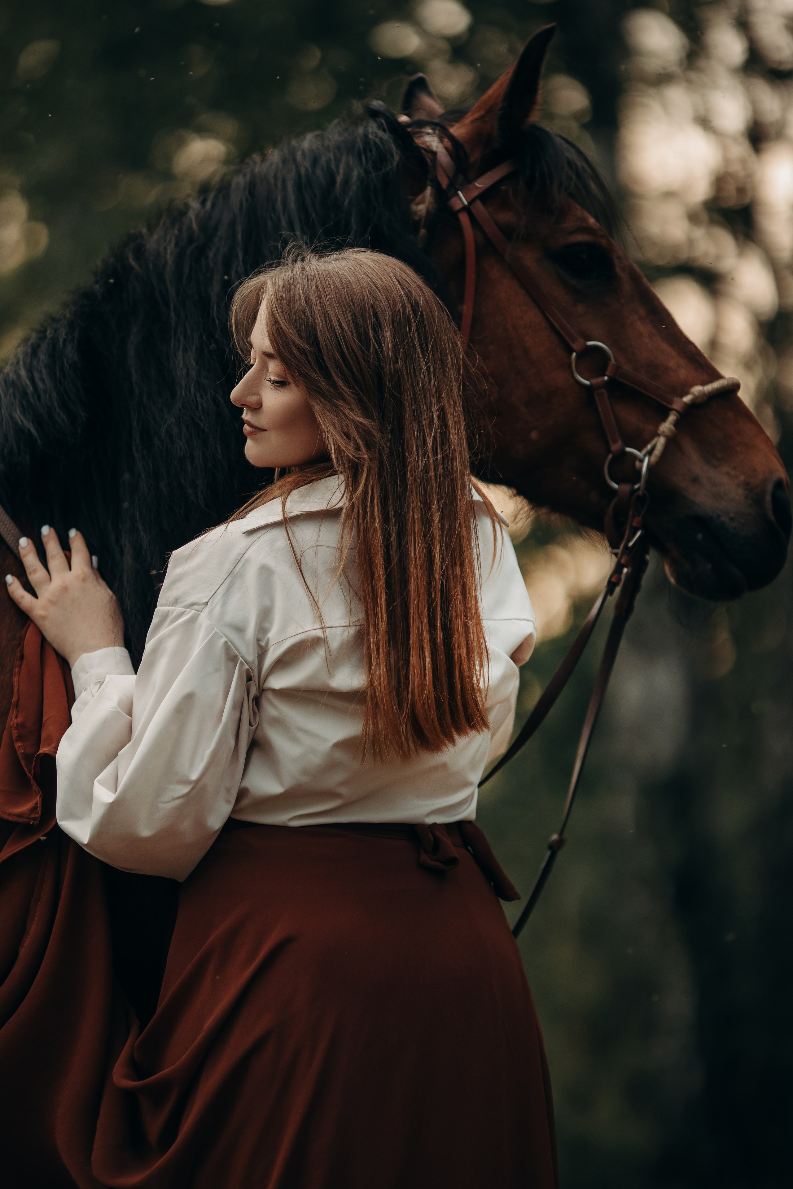 Ксения и Талисман. Анна Молчанова конный фотограф в Тюмени | фотосессии с лошадьми Тюмень