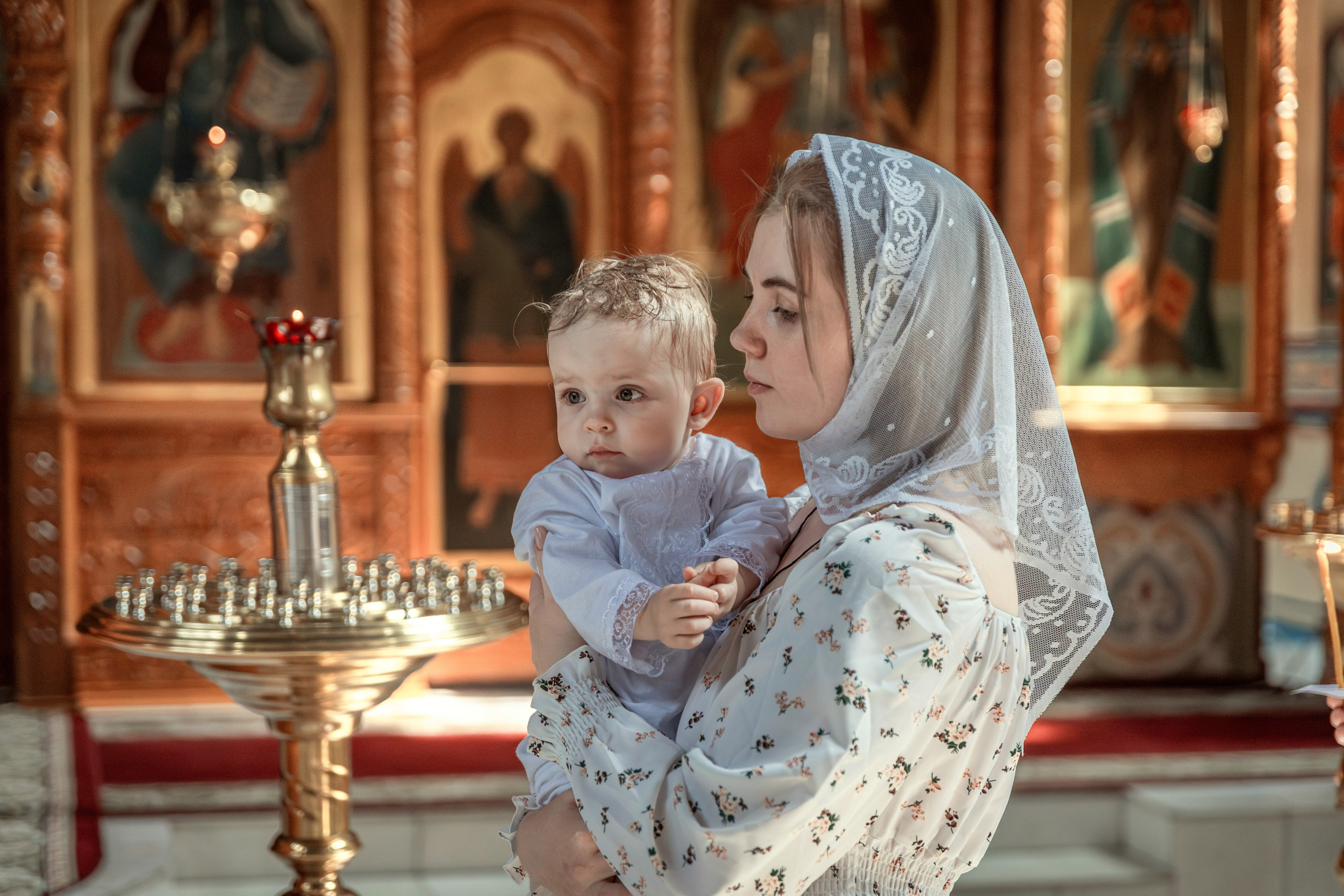 Крещение Родиона. ТОП Фотограф на Крещение и Венчание Железногорск Алексей Мещеряков