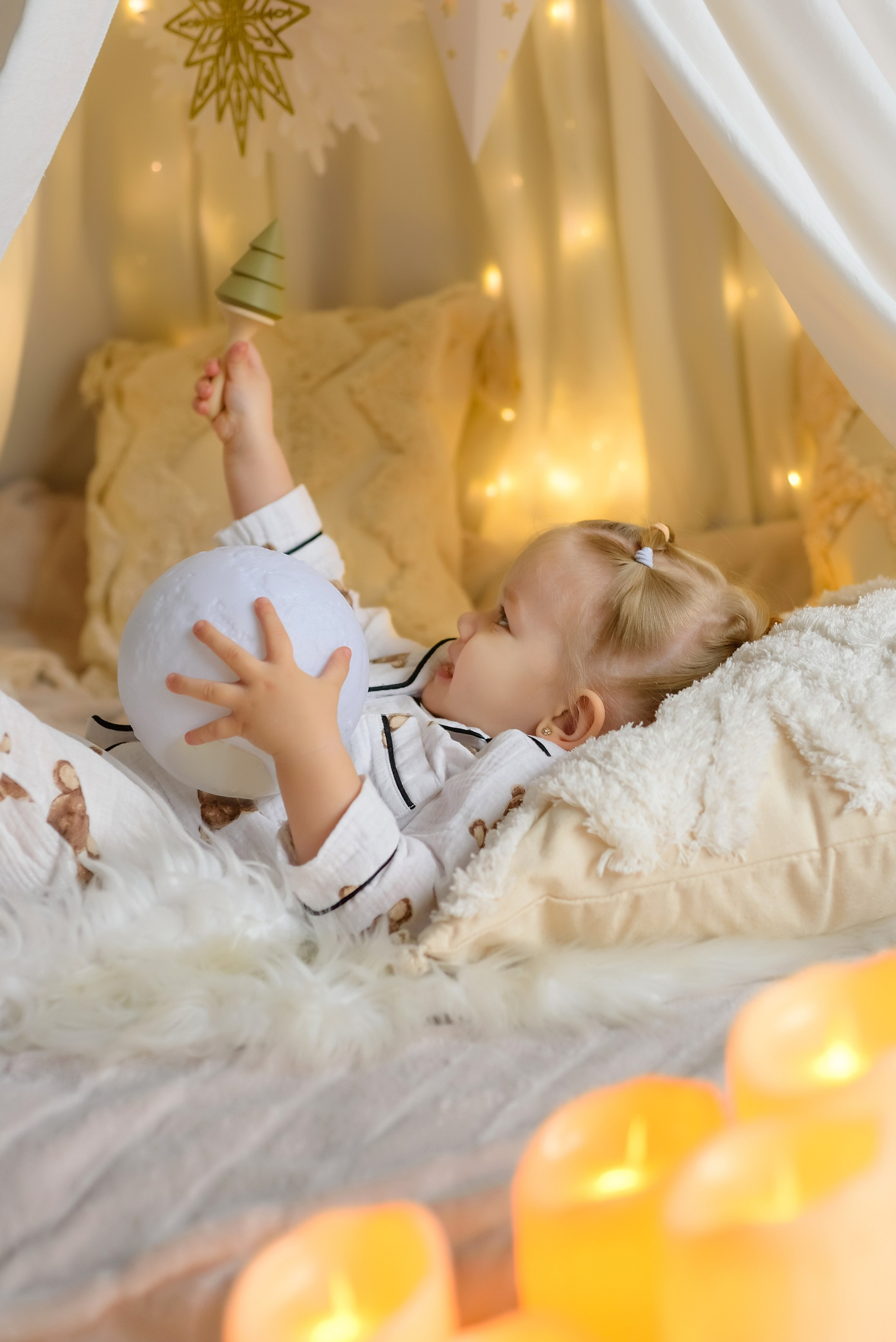 Новогодняя фотосессия «Сказочный шатер» Настя. Детский Фотограф |Фотограф на годик в Брянске Ирина Романова