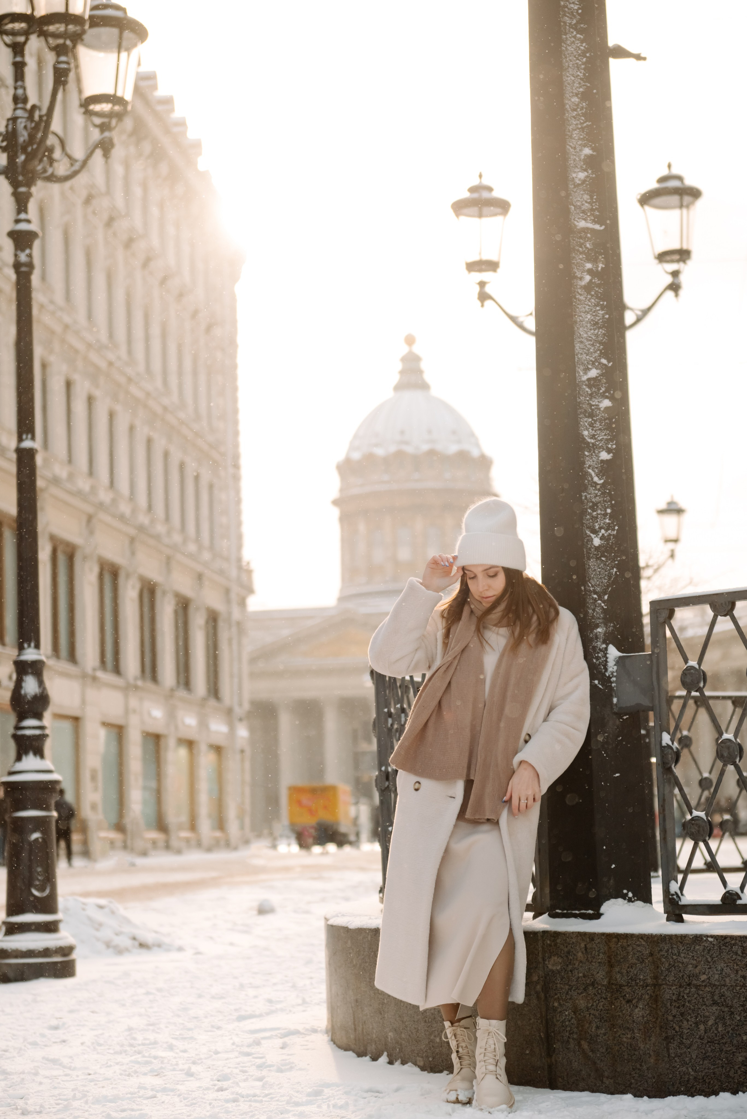 Прогулка по зимнему городу. Свадебный и сеейный фотограф в Санкт-Петербурге Елена Худякова