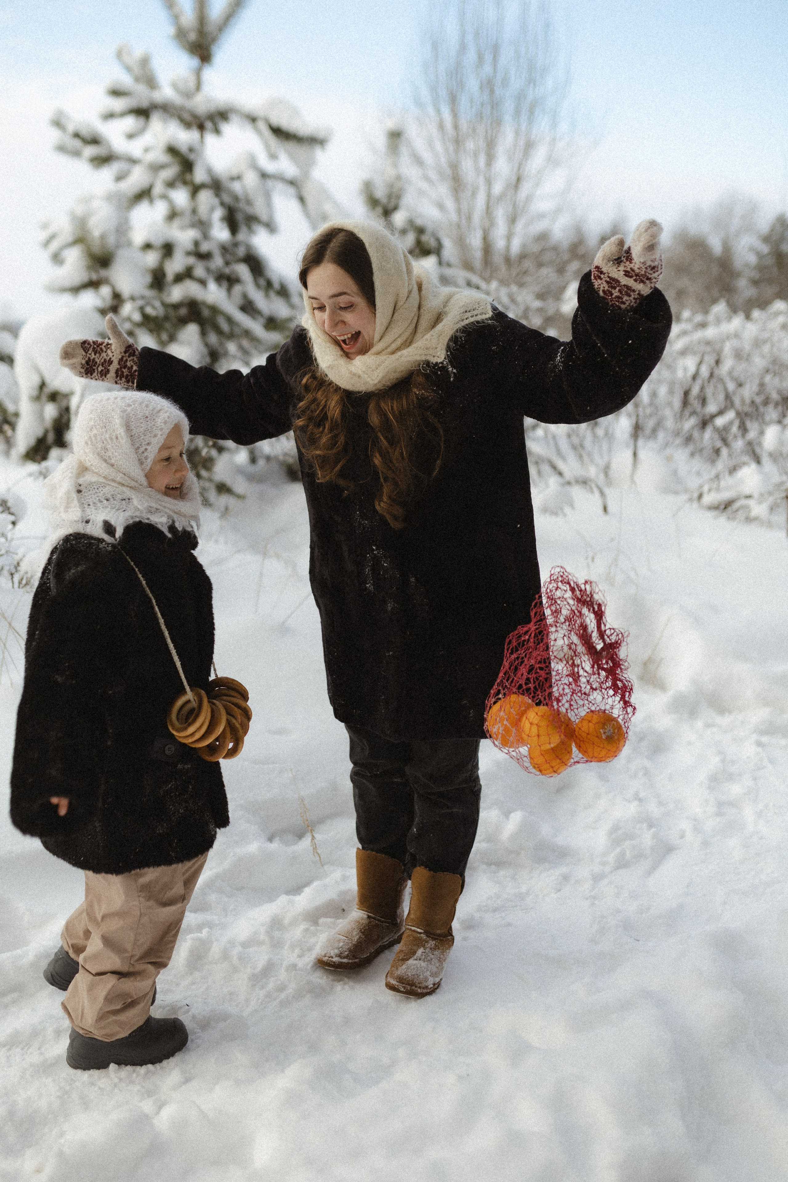 Зима не холодная, когда рядом свои. Семейный фотограф в Москве Алина Савченко