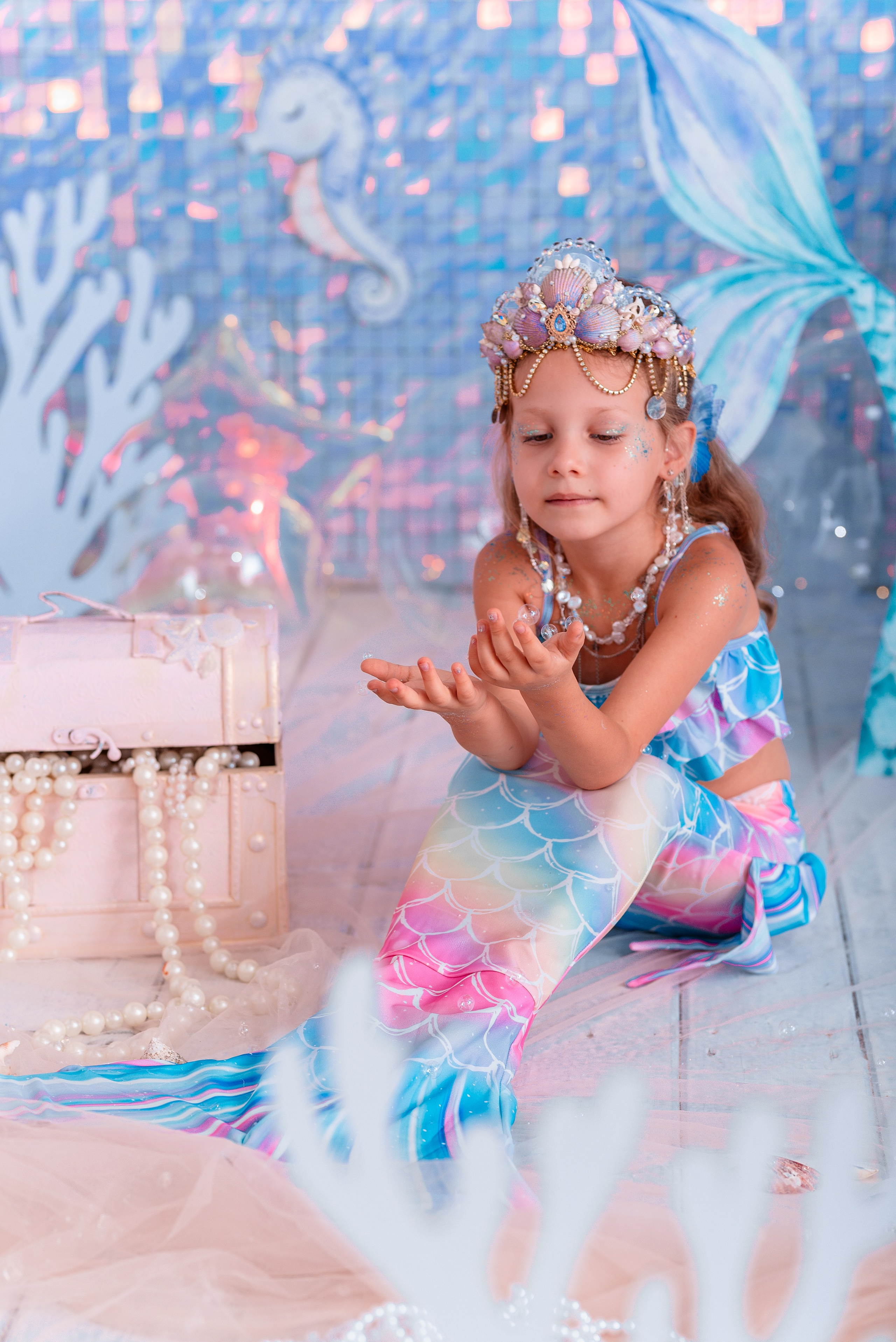 Детский фотопроект «Русалочка» в Сочи. Детский студийный фотограф Сочи