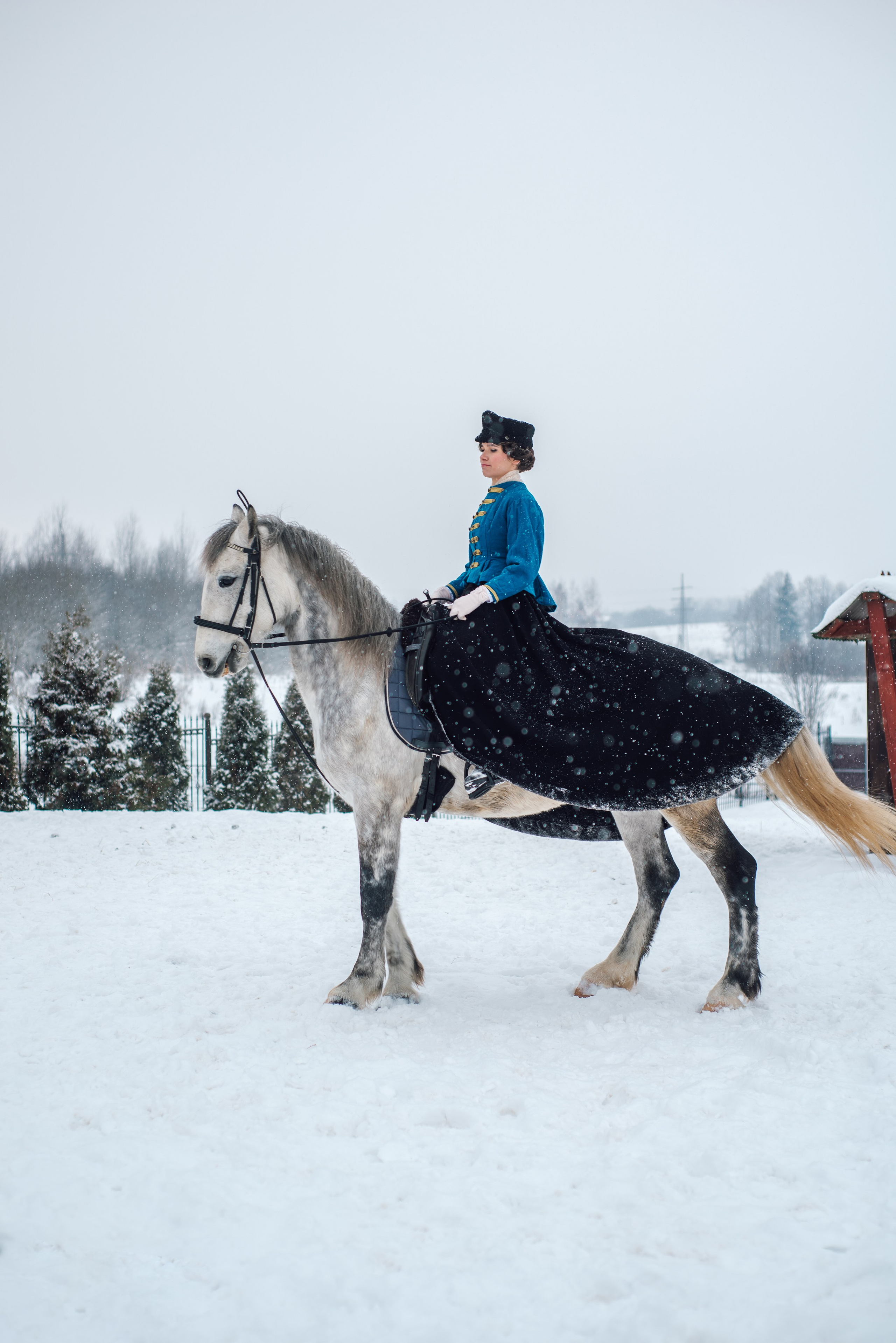Зимняя парфорсная охота. Фотограф Диана Вальтер