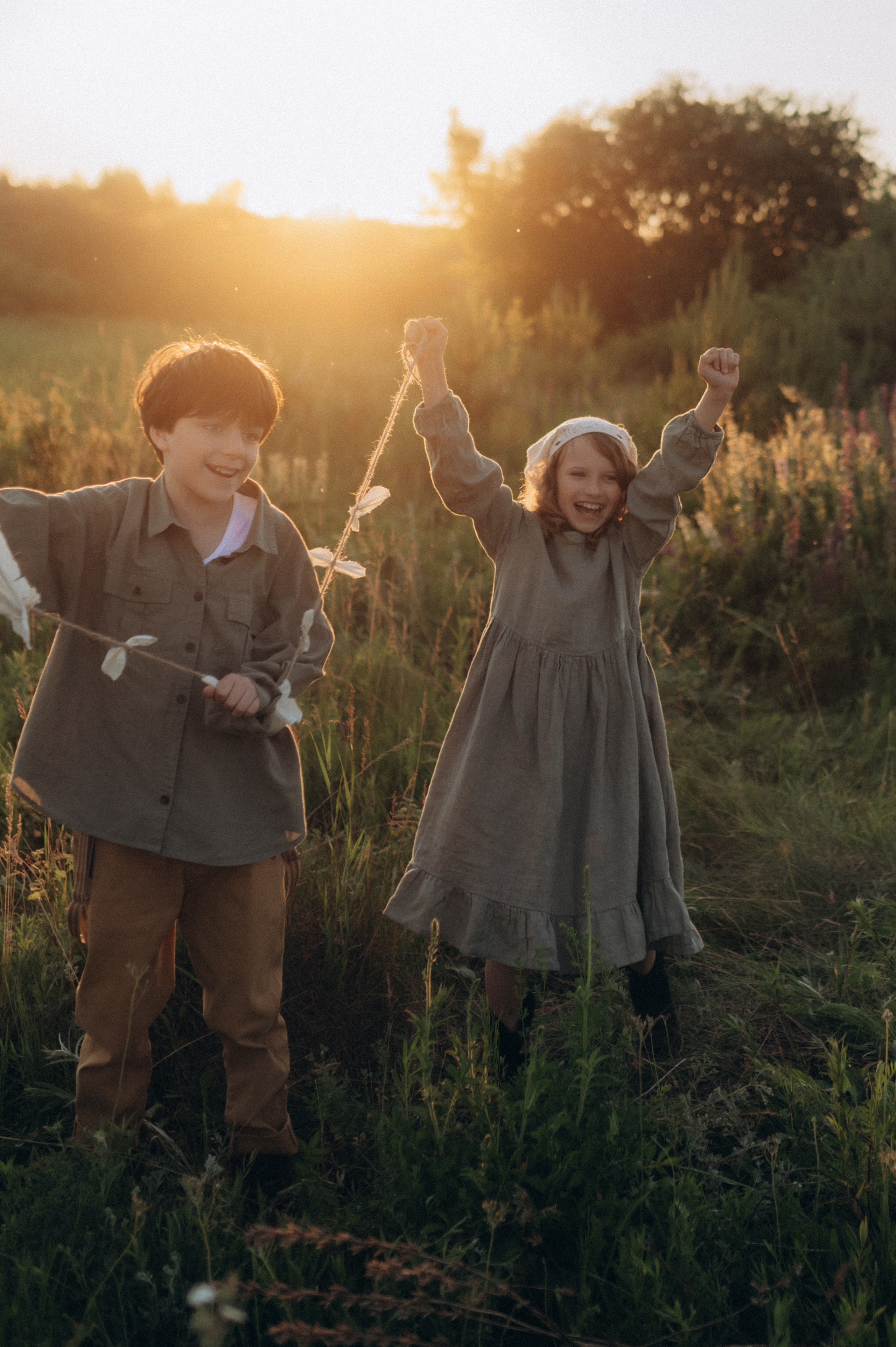 Соня и Захар — первая любовь и воздушный змей. Фотограф Мария Стрелкова