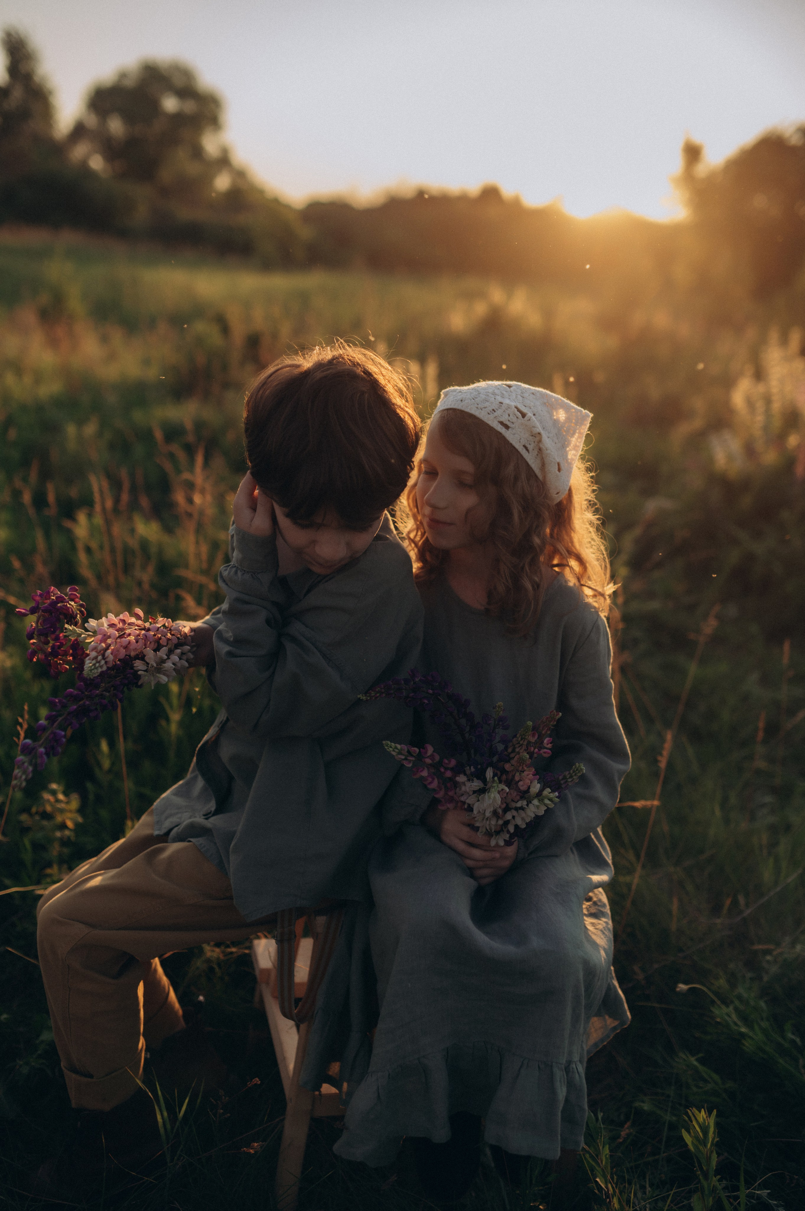 Соня и Захар — первая любовь и воздушный змей. Фотограф Мария Стрелкова