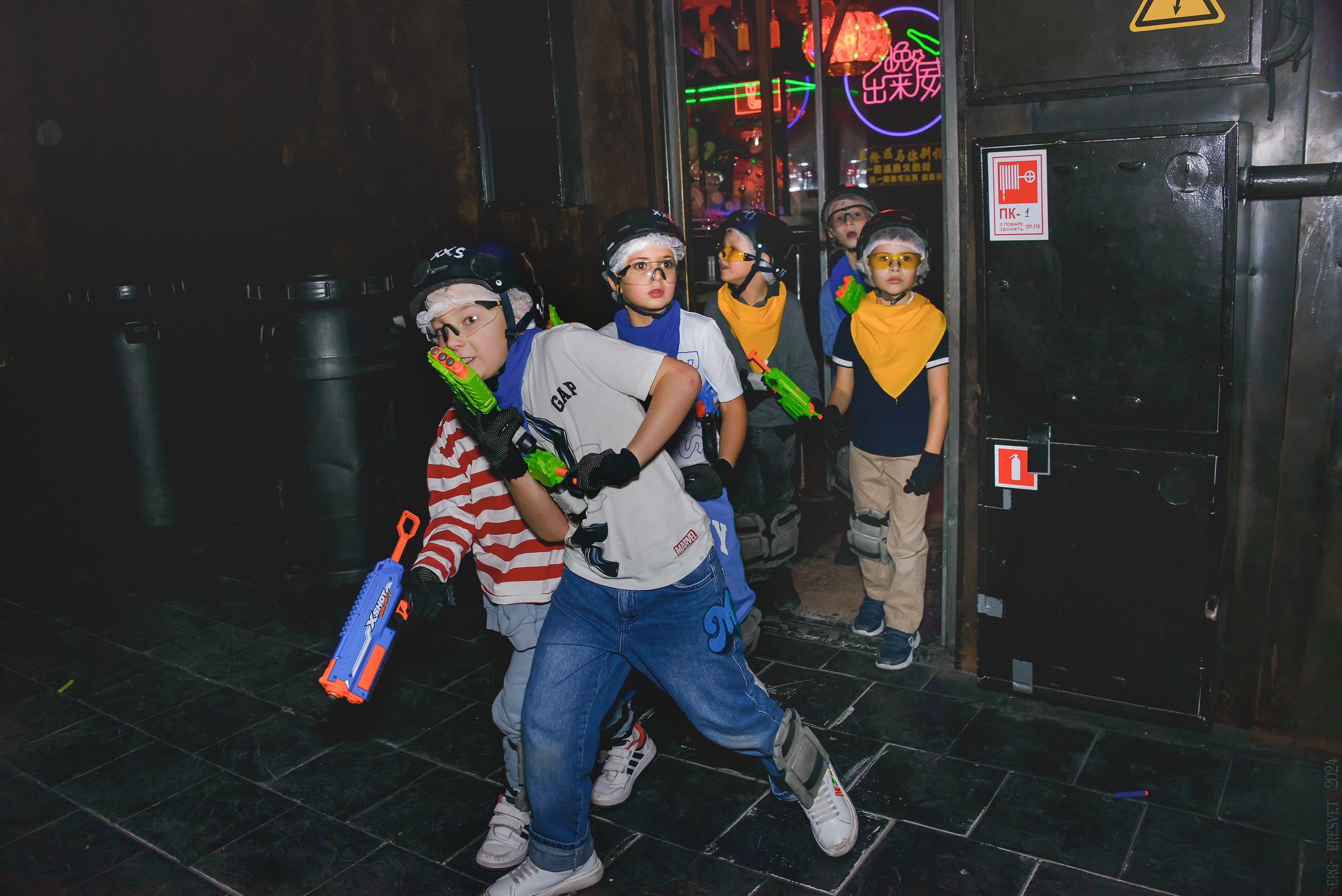 Нерф,  Детский день рождения, Лазертаг арена «Sтанция 2025», Москва. Ваш фотограф на праздник в Москве, Раменском, Жуковском, Люберцах