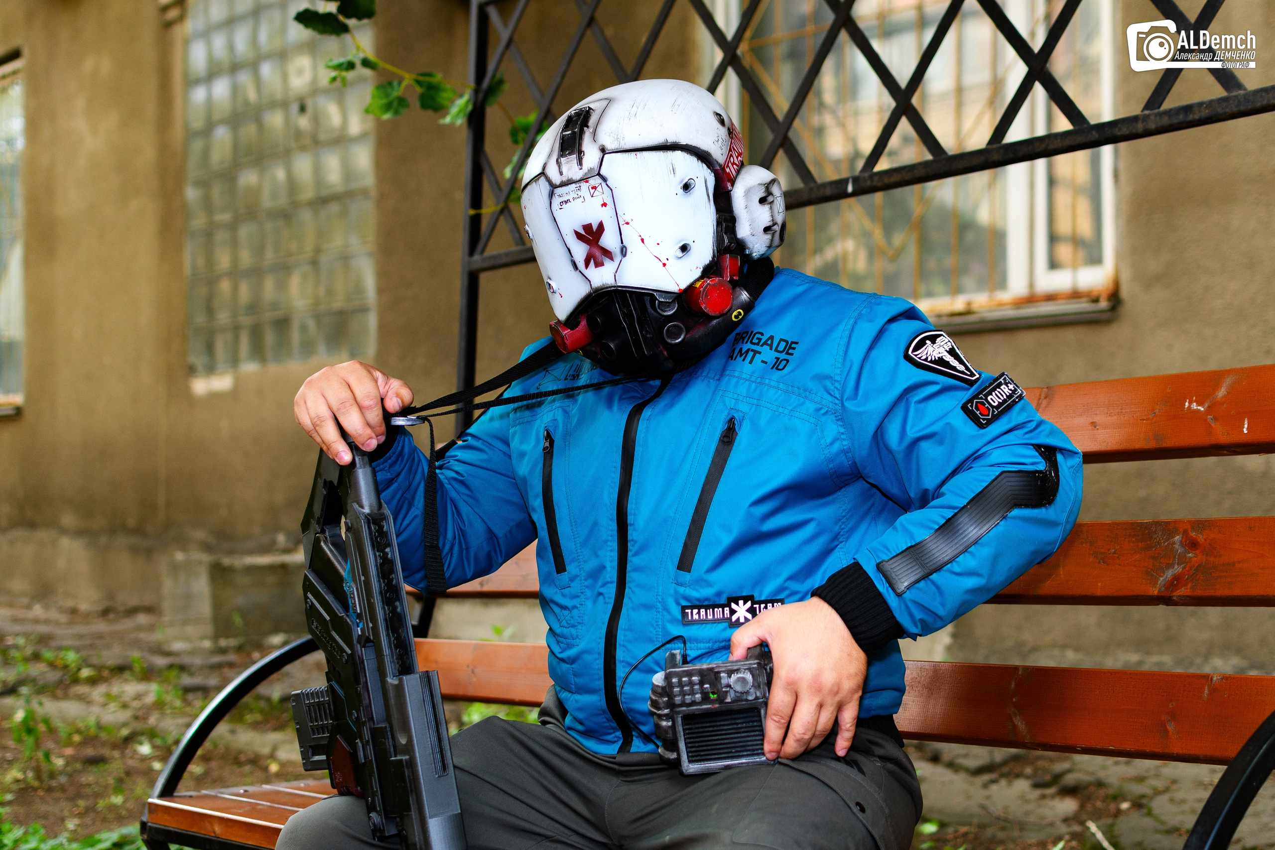 Cyberpunk 2077 Trauma Team косплей фотосессия в Москве