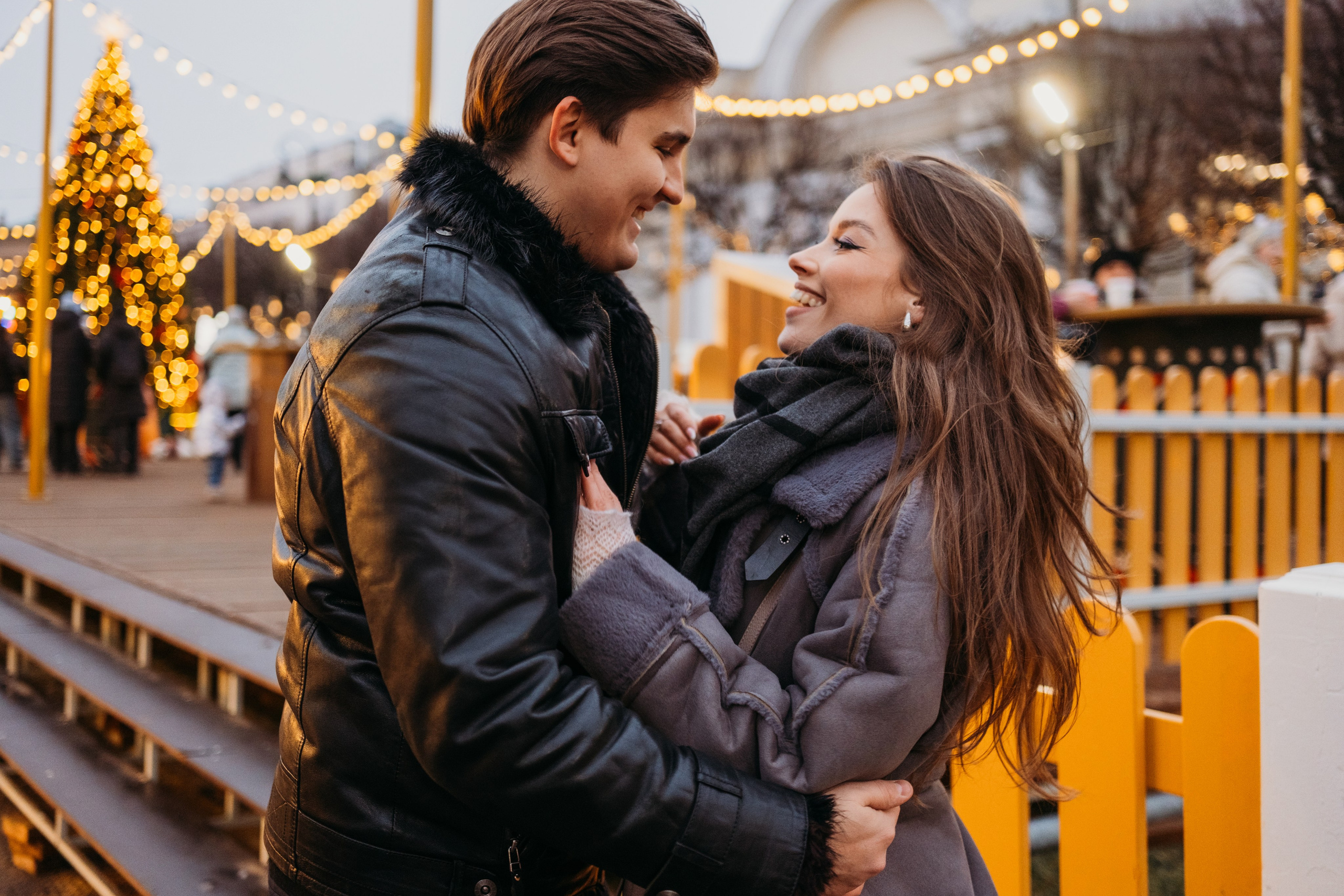 Аня и Даня: новогодняя прогулка. Семейный и детский фотограф в Санкт-Петербурге