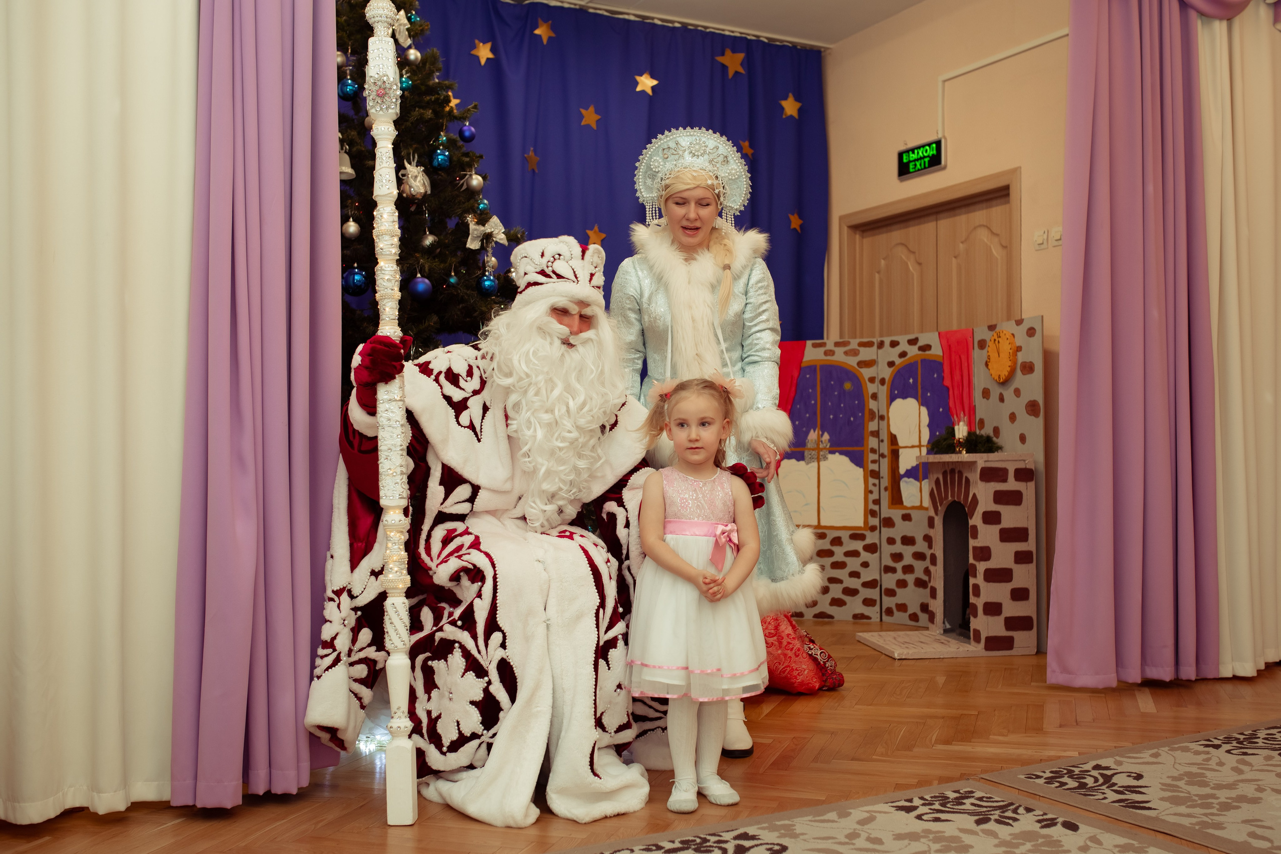 Новогодний утренник в детском саду. Семейный и детский фотограф в Москве Дорогова Екатерина