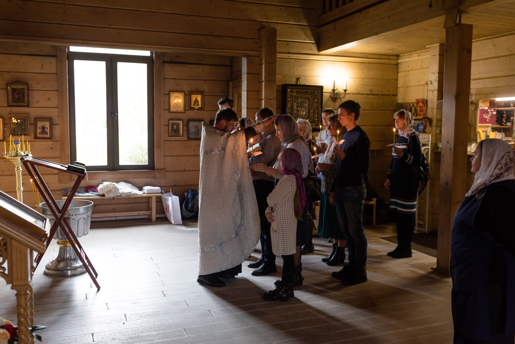 Крещение в церкви. Свадебный и семейный фотограф из Санкт-Петербурга Климов Анатолий