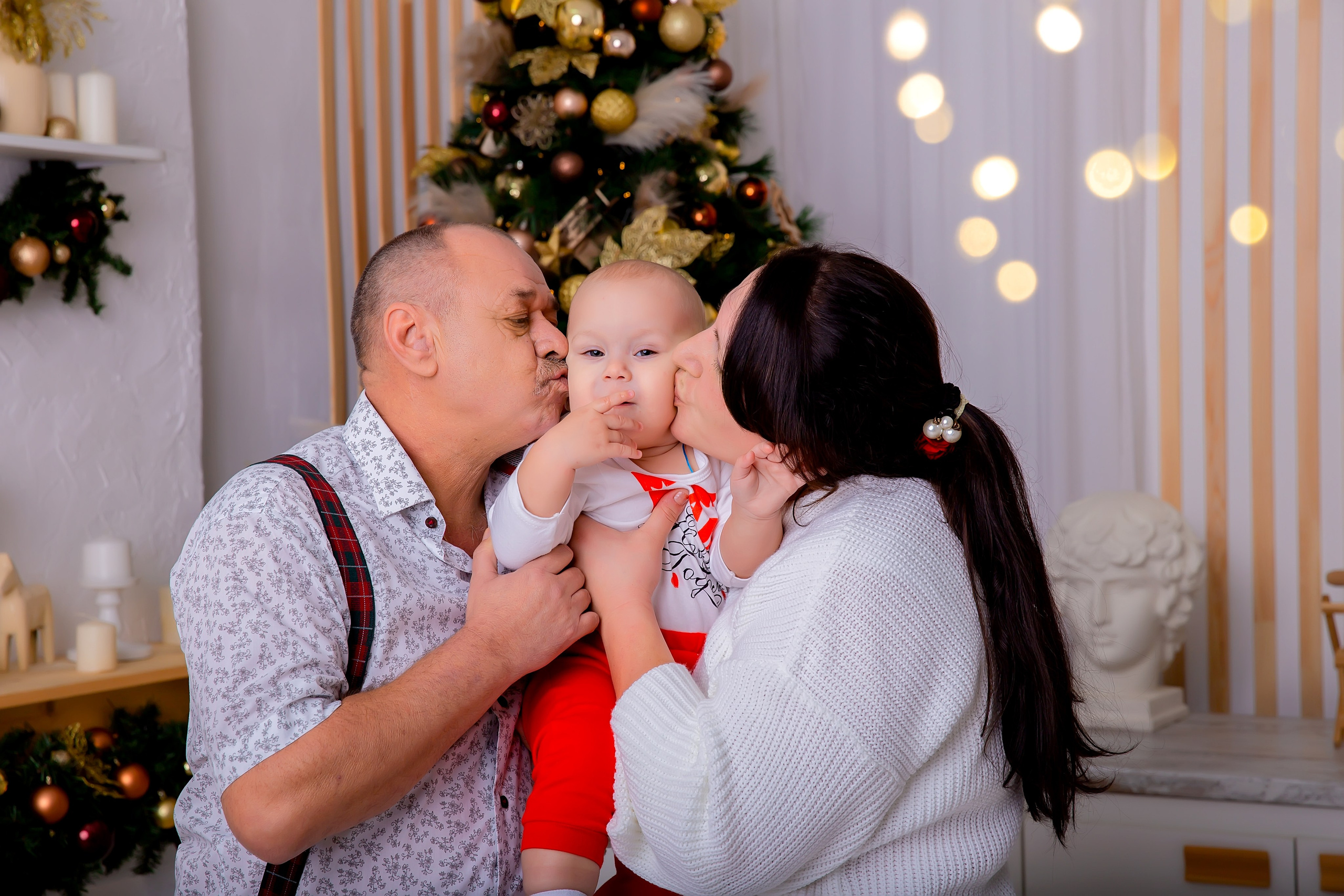 Новогодняя семьей. Школьный и детский фотограф Старожилово