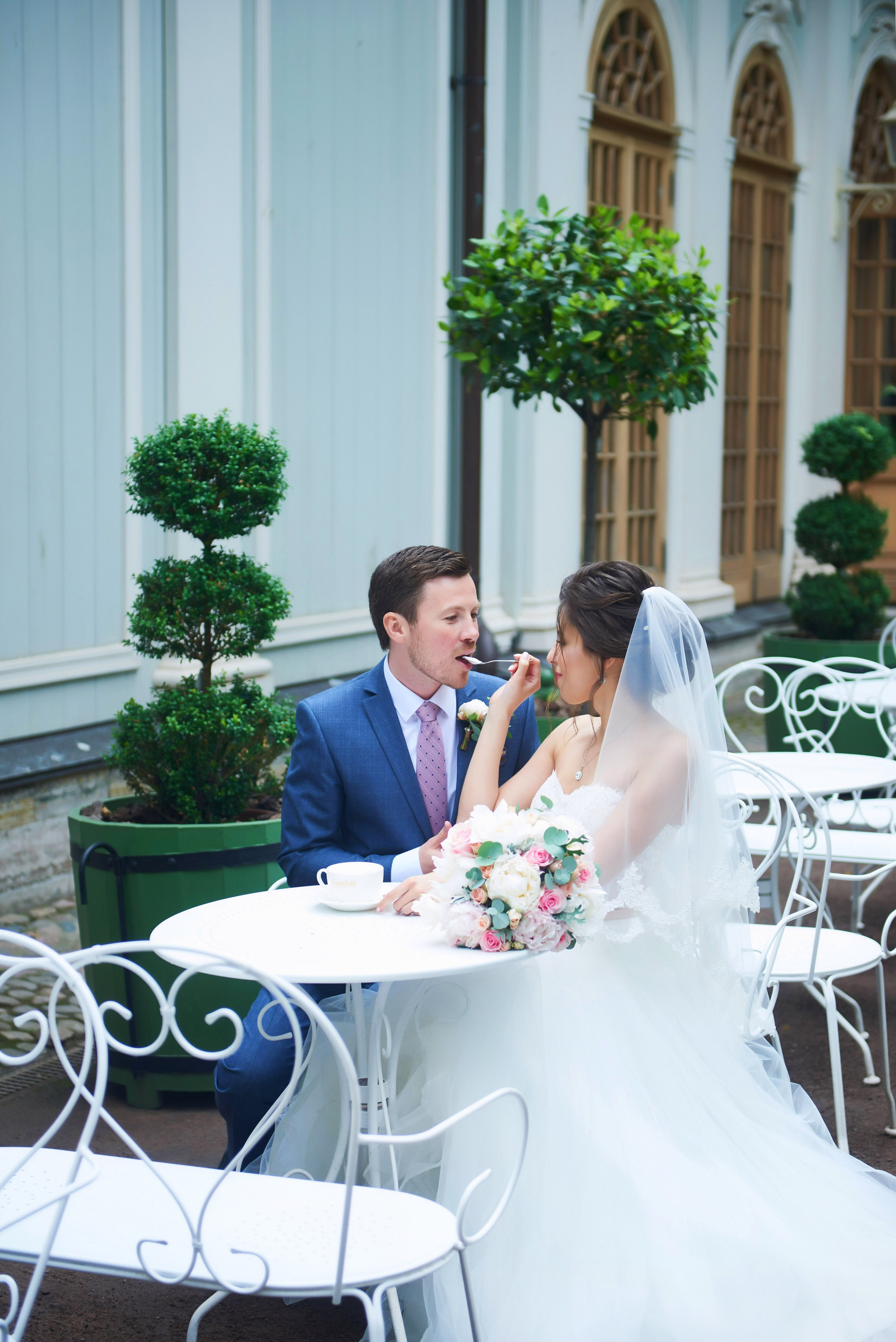 Валерия и Андрей (свадебная фотосессия в Летнем саду). Портретный, семейный и свадебный фотограф в Санкт-Петербурге и в Пушкине Ширяев Денис