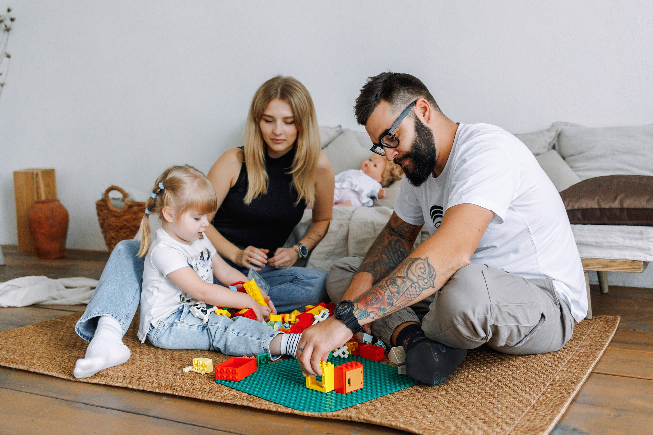 Алексей, Юля и Василиса. Семейный, репортажный, свадебный фотограф в Краснодаре Артур Александрин