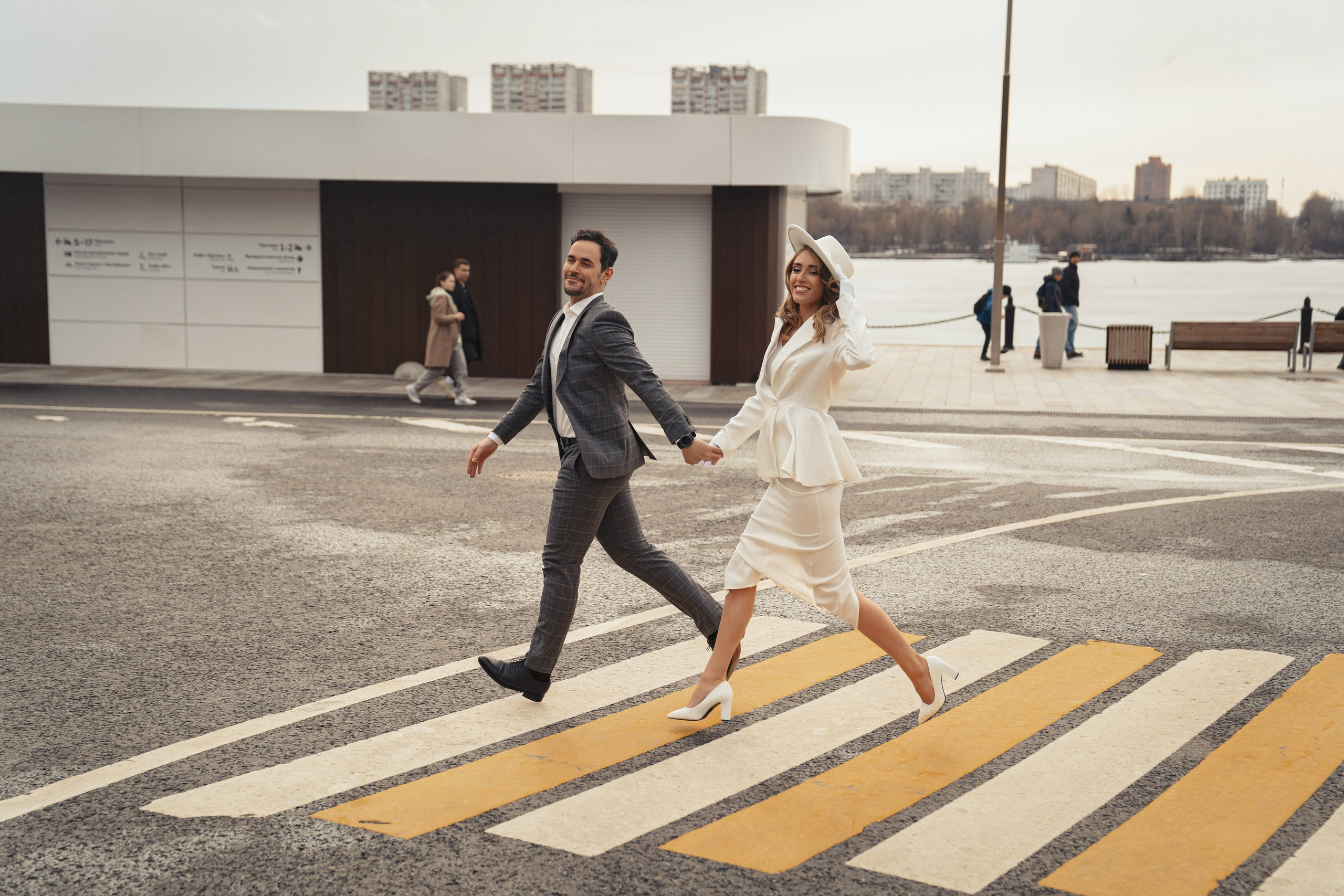 Свадебная прогулка на речном вокзале. Трубинова Екатерина | Семейный фотограф | Москва