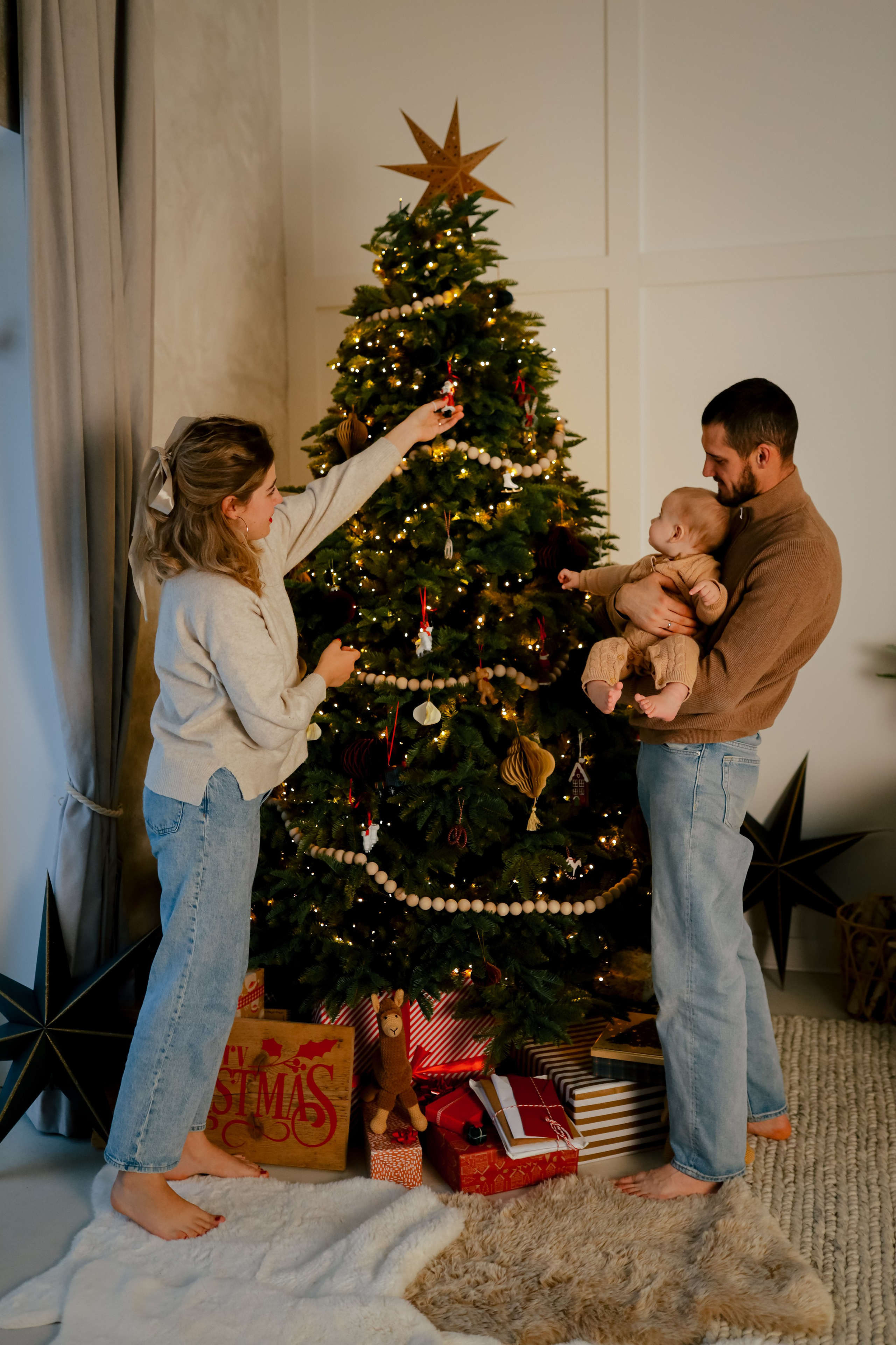 Теплое семейное новогоднее. Свадебный и семейный фотограф в Варшаве