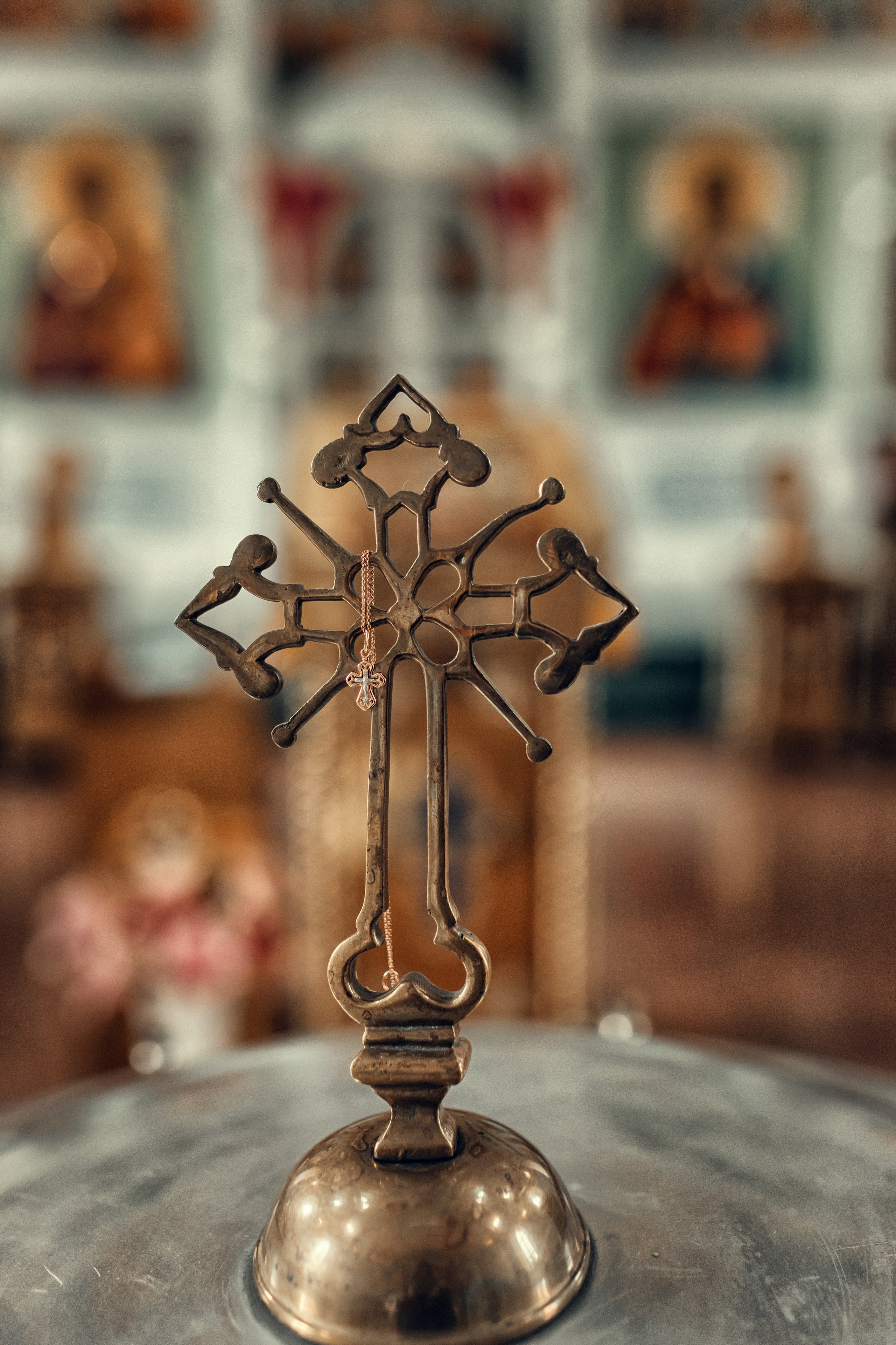 Таинство Крещения Евы в церкви Успения Пресвятой Богородицы в г. Богородск. Екатерина Крапивина фотограф церковных Таинств в Нижний Новгороде