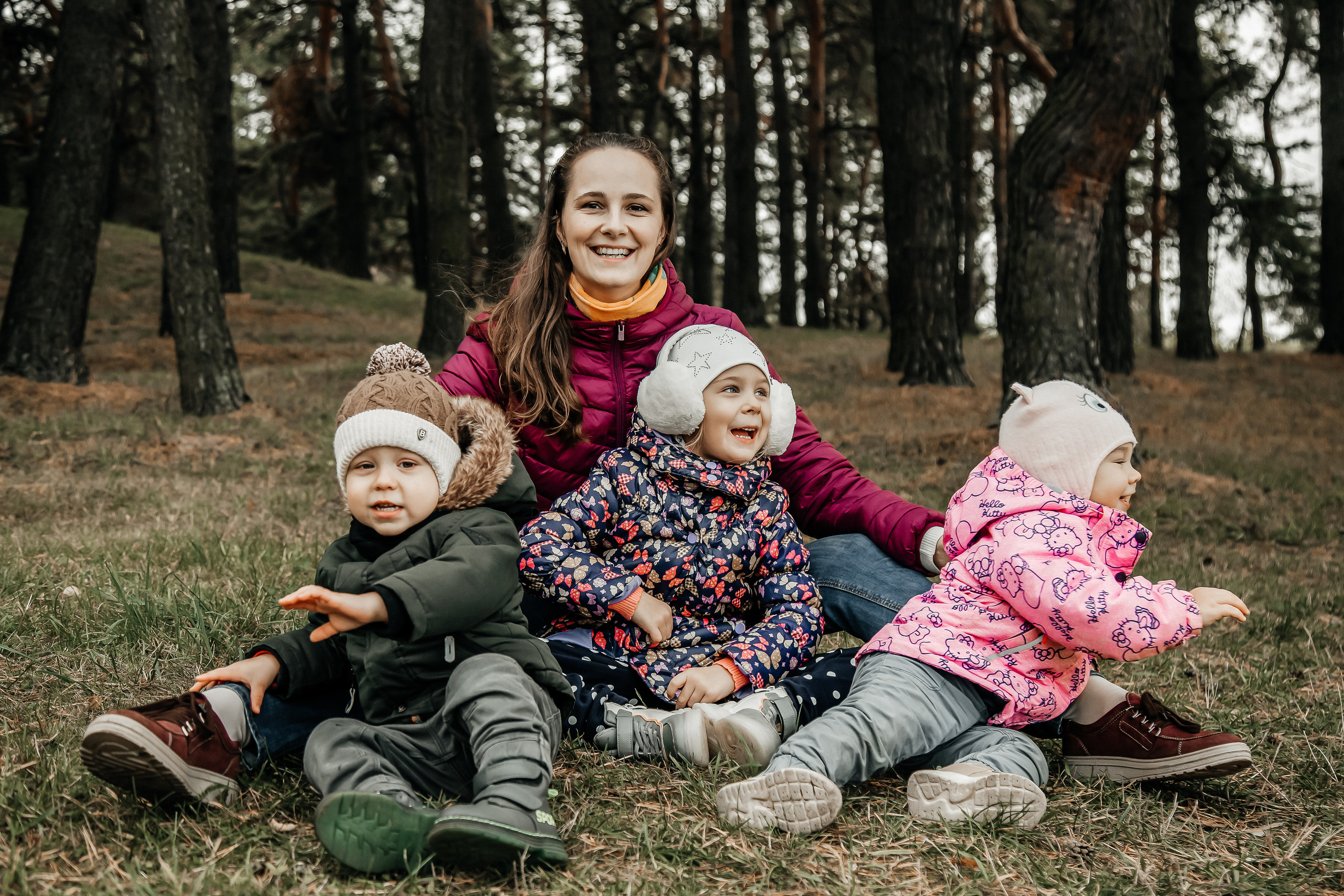 Анна с сестрой и детками. Свадебный и семейный фотограф в Минске Духович Татьяна