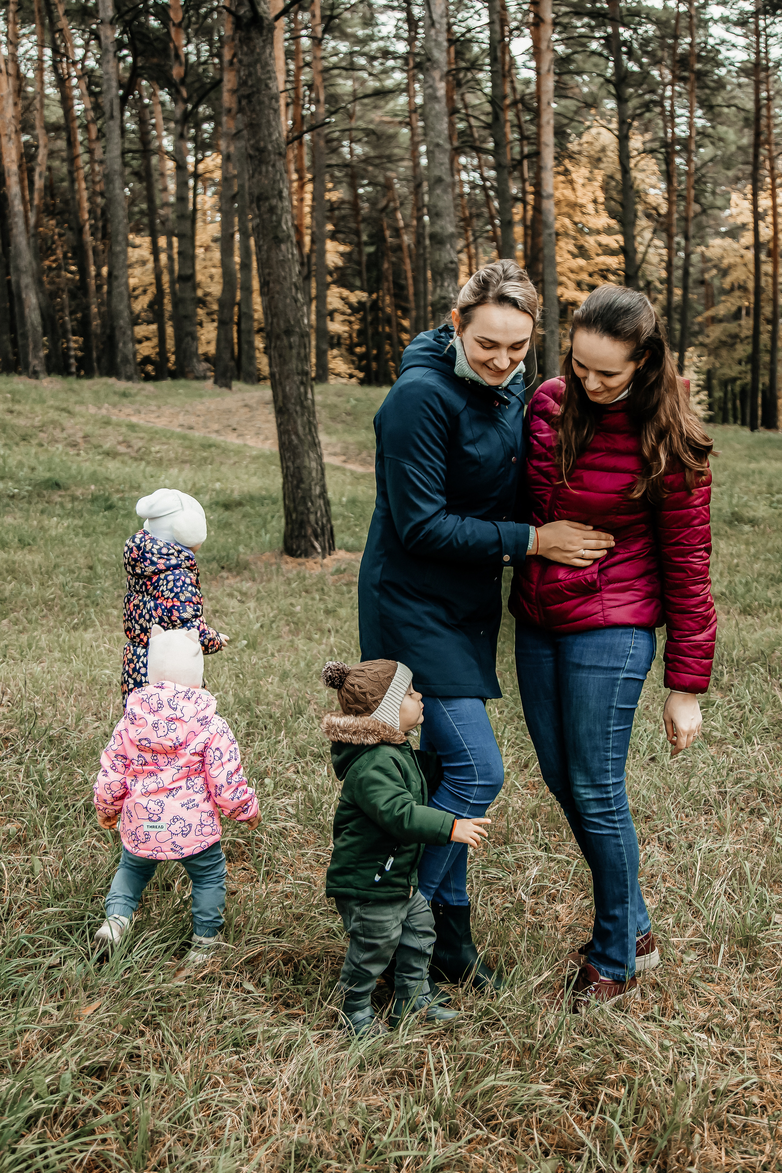 Анна с сестрой и детками. Свадебный и семейный фотограф в Минске Духович Татьяна