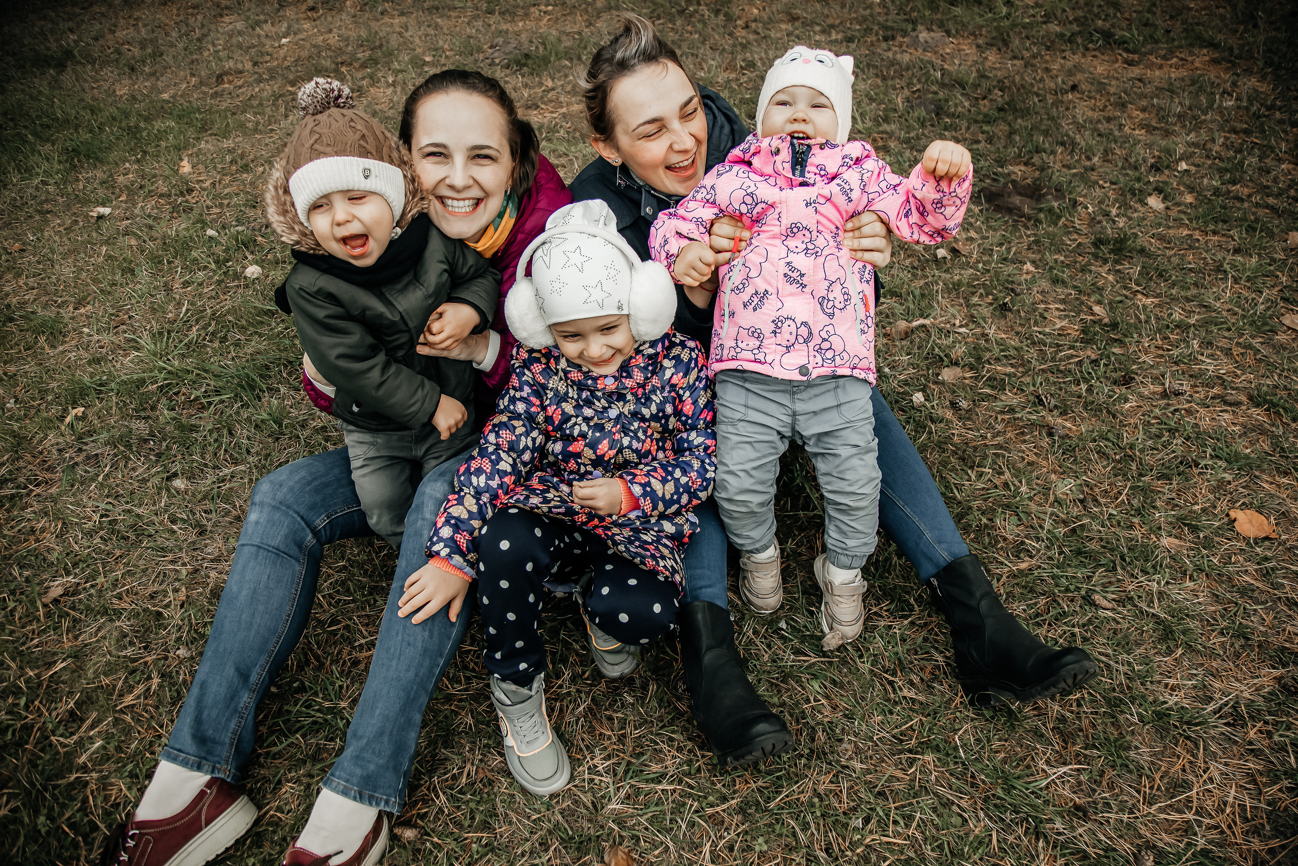 Анна с сестрой и детками. Свадебный и семейный фотограф в Минске Духович Татьяна