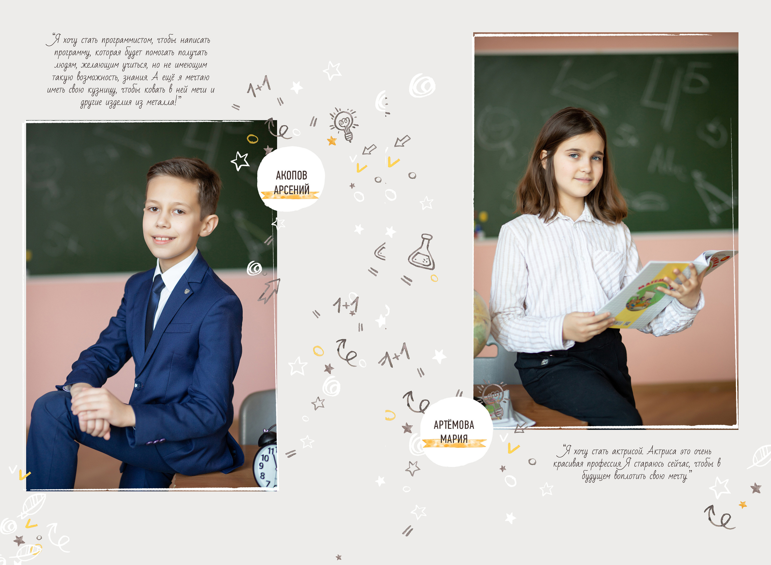 4б школа 1679. Выпускные альбомы для школ и детских садов — фотокниги и виньетки