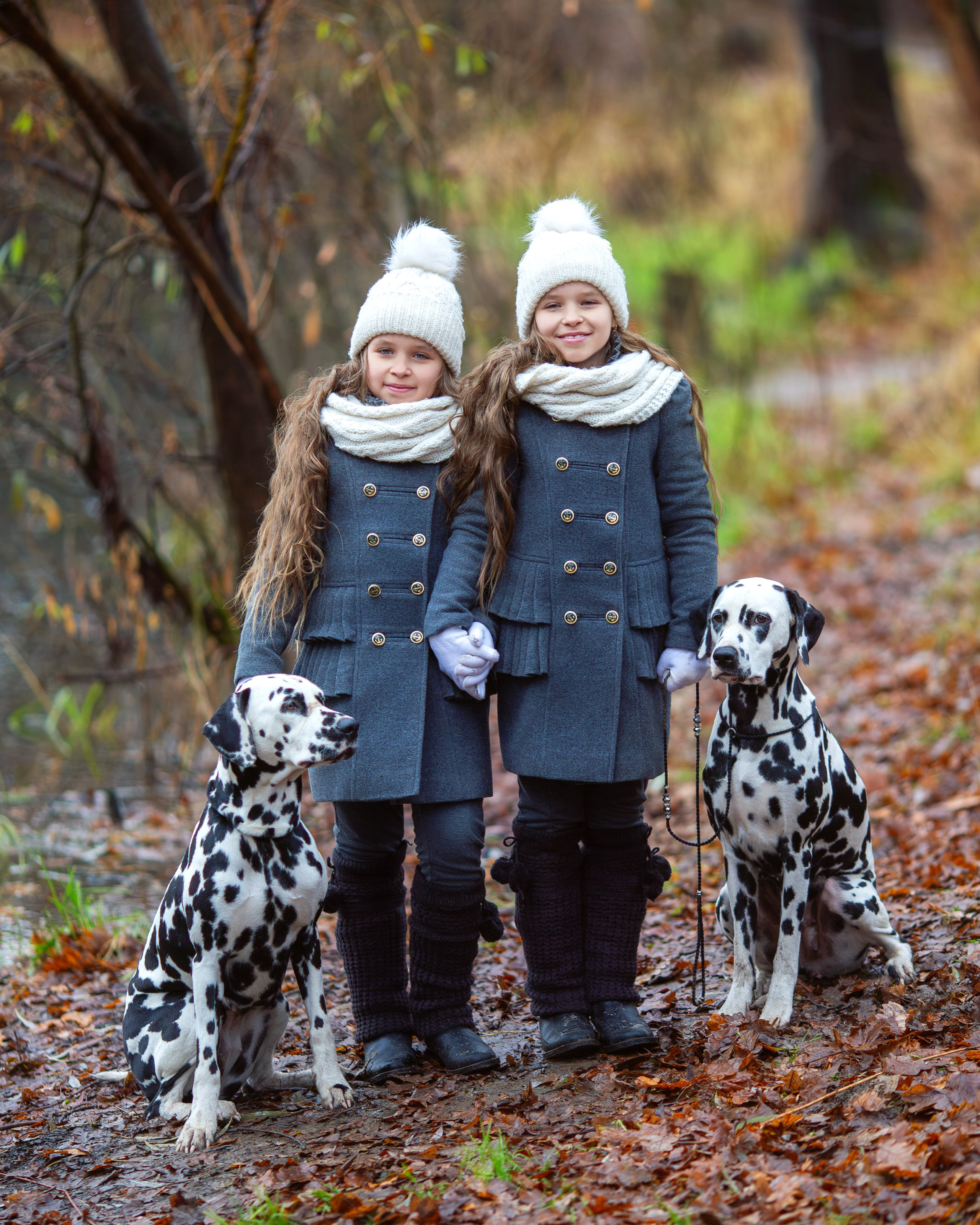 Осенняя съемка Евгении и Ксении. Семейный и детский фотограф в Москве Юлия