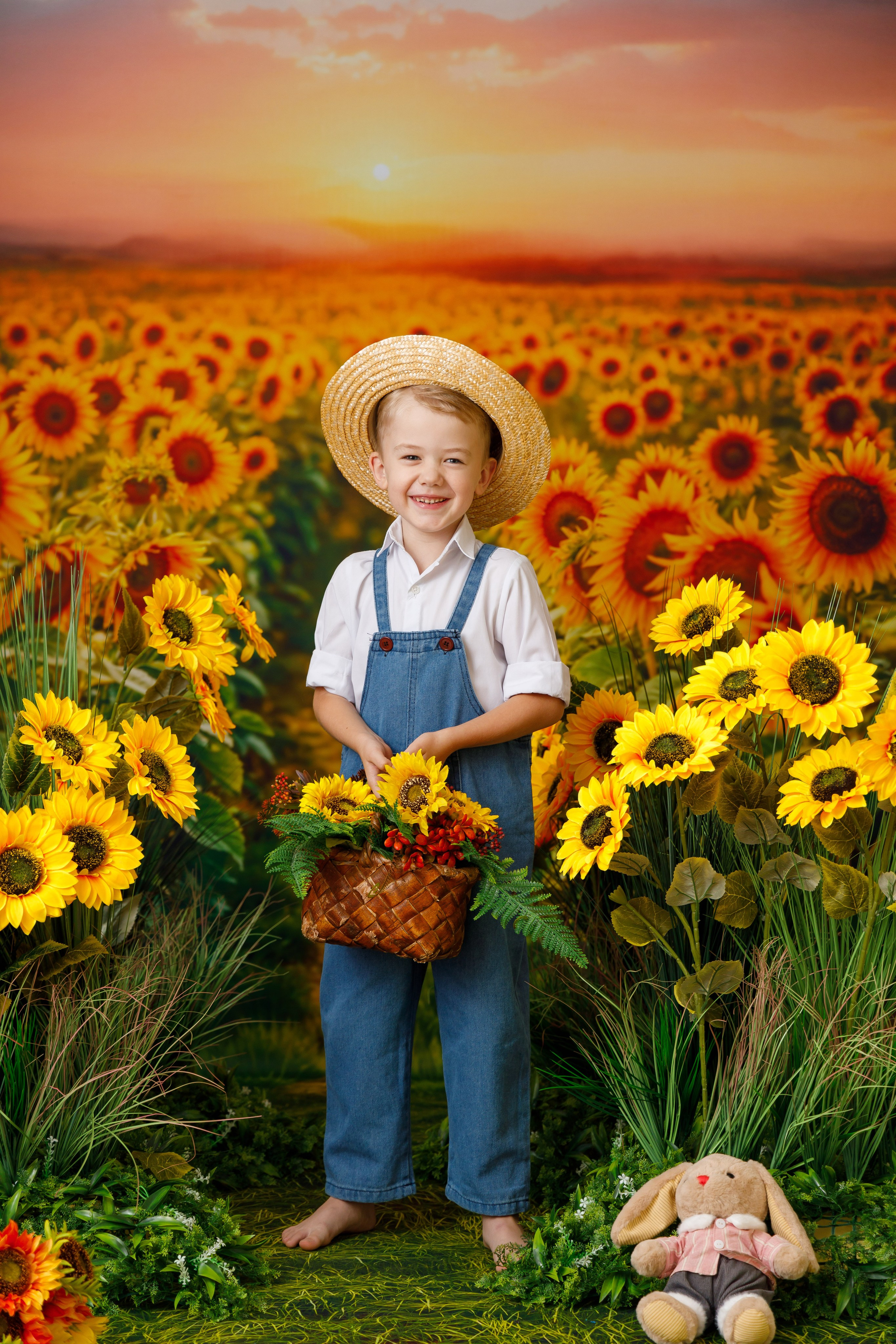 Подсолнухи. Детская фотостудия Москва