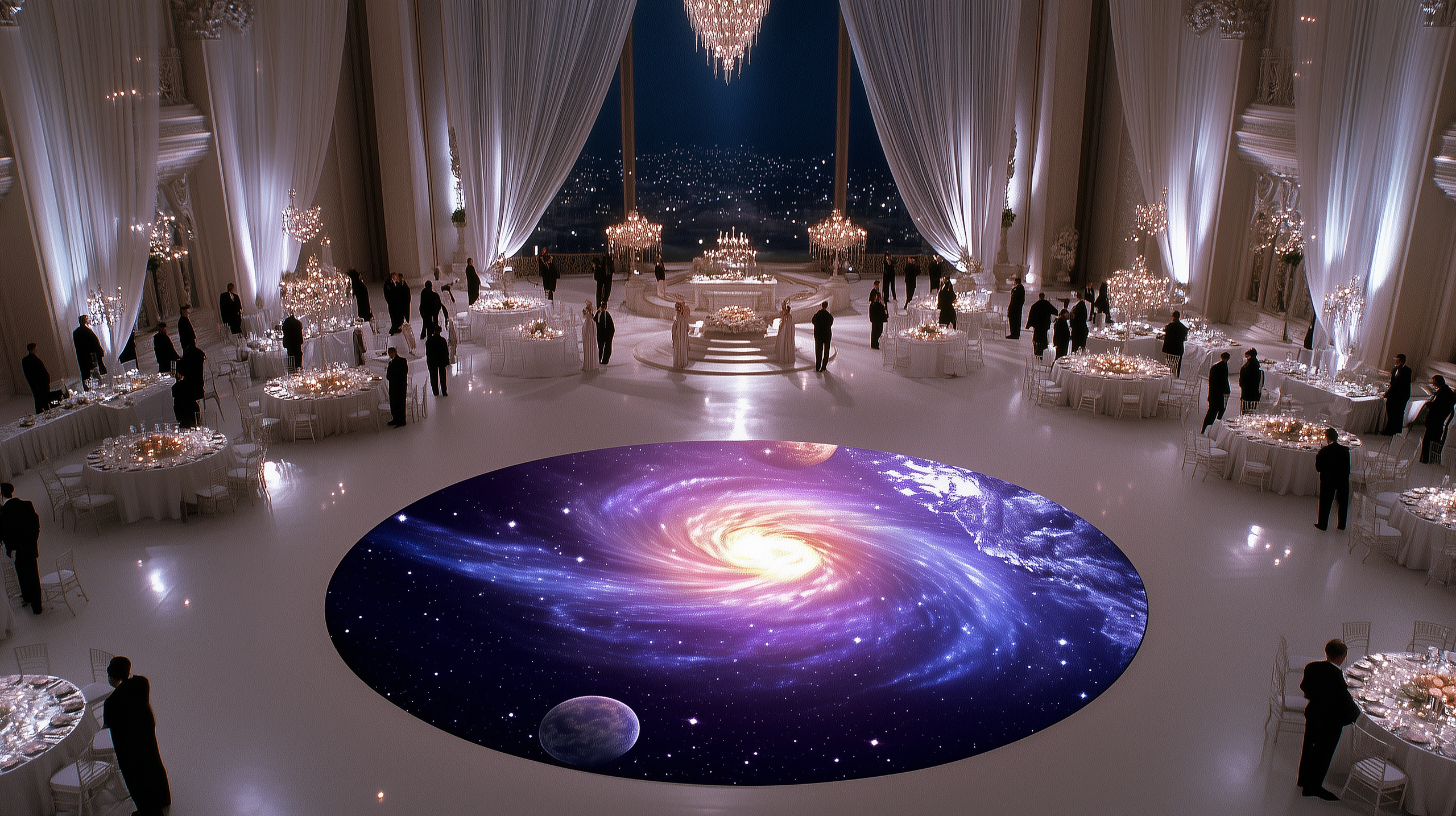 Разработка концепции декора корпоративного мероприятия в тематике «Космос» для LAZAR DECOR. Главная