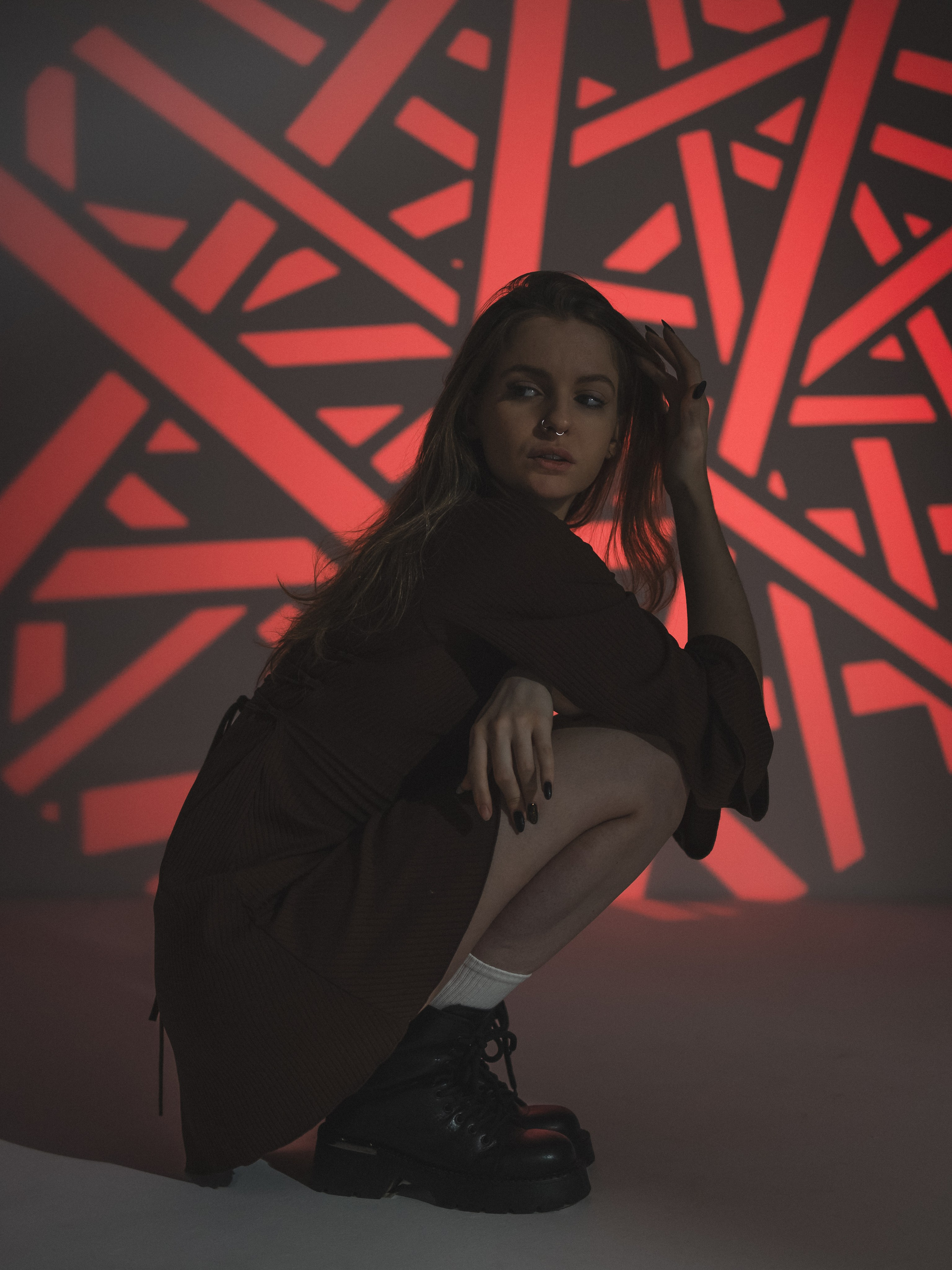 Студийная фотосессия с цветным светом