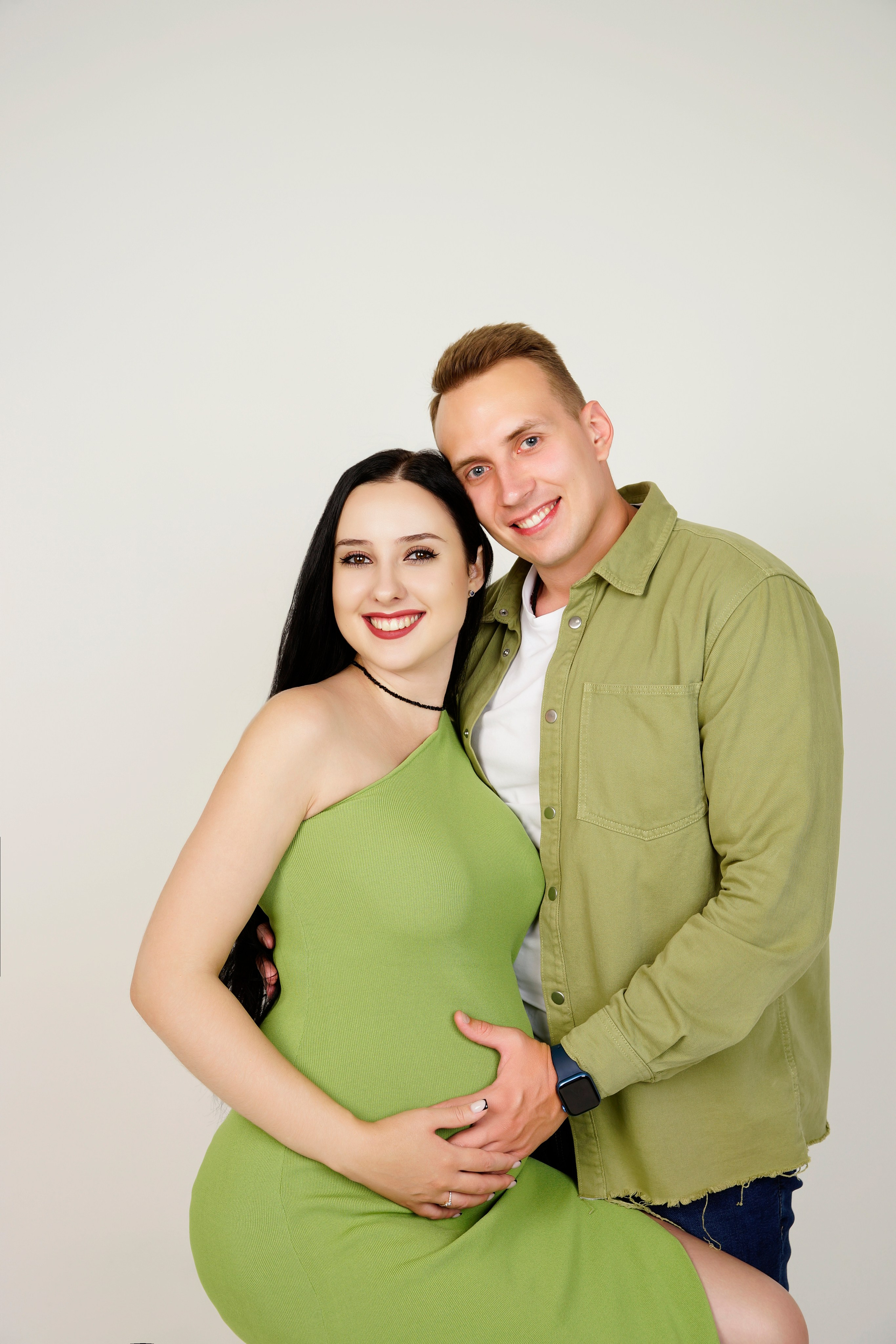 Съёмка беременности в моей фотостудии «НЕБО». Женский фотограф в Химках Алёна Ленёва