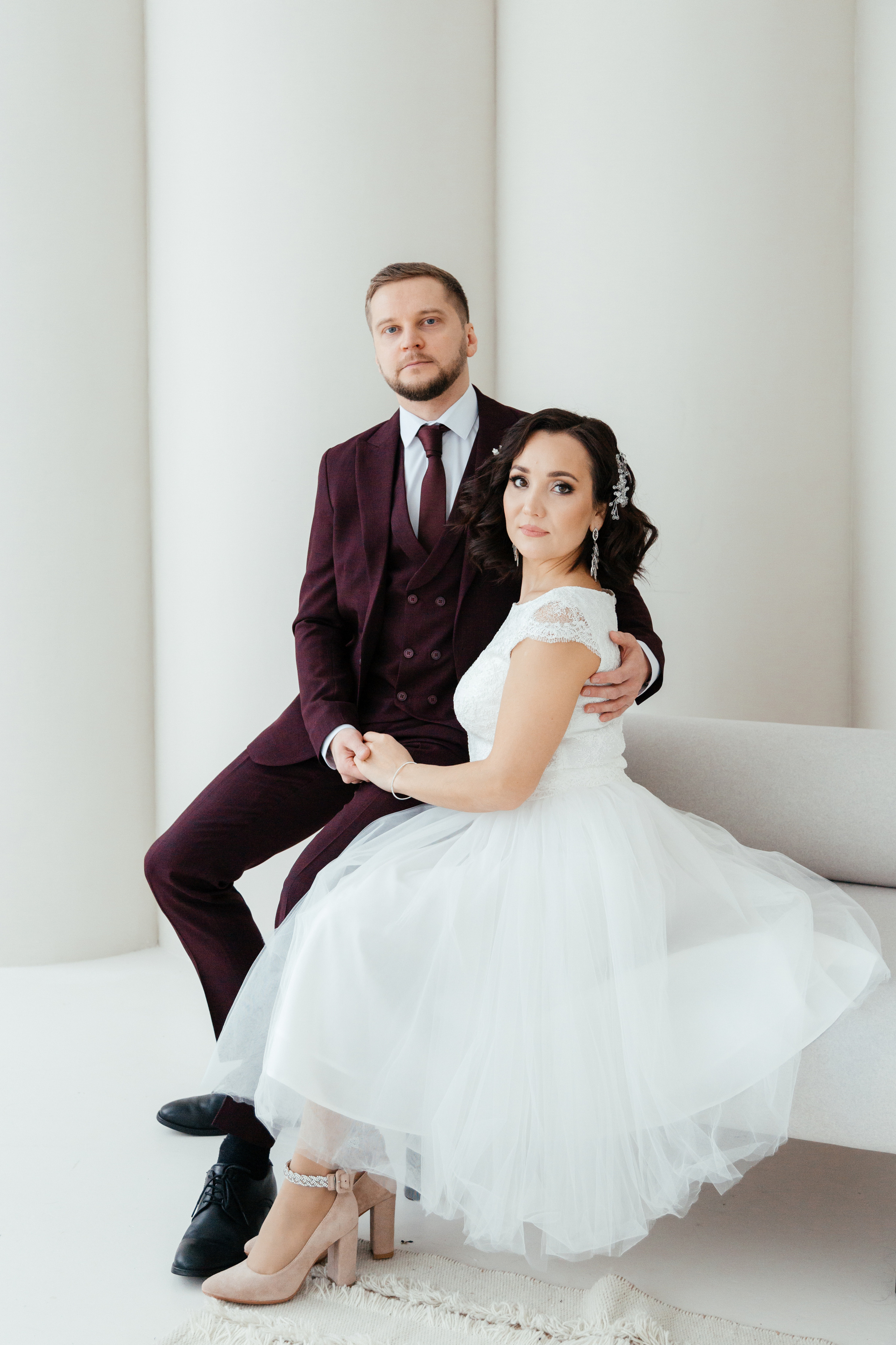 Зимняя свадебная фотосессия. Свадебный и семейный фотограф в Самаре Грибцова Людмила