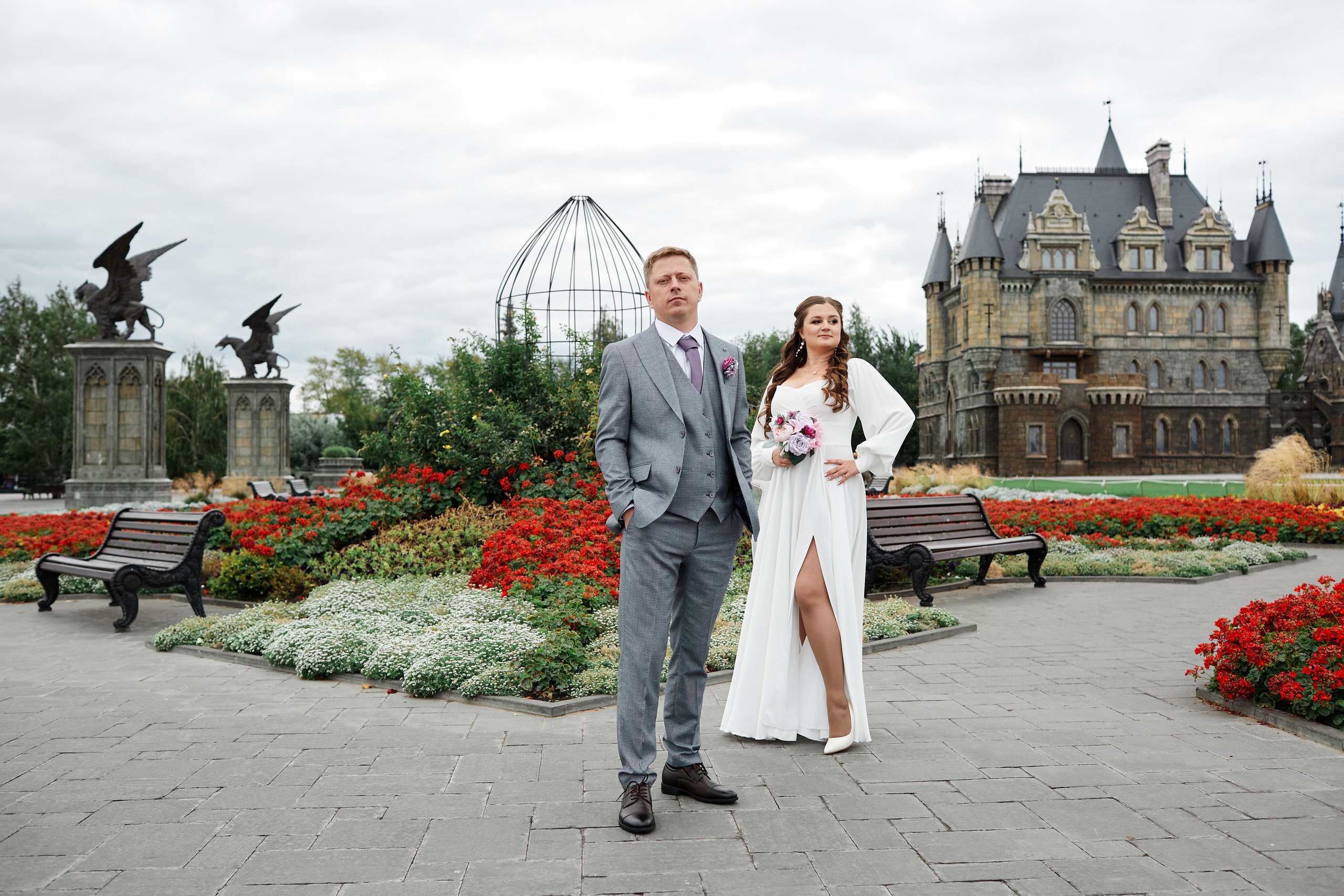 Свадебная фотосессия замок Гарибальди. Свадебный и семейный фотограф в Самаре Грибцова Людмила